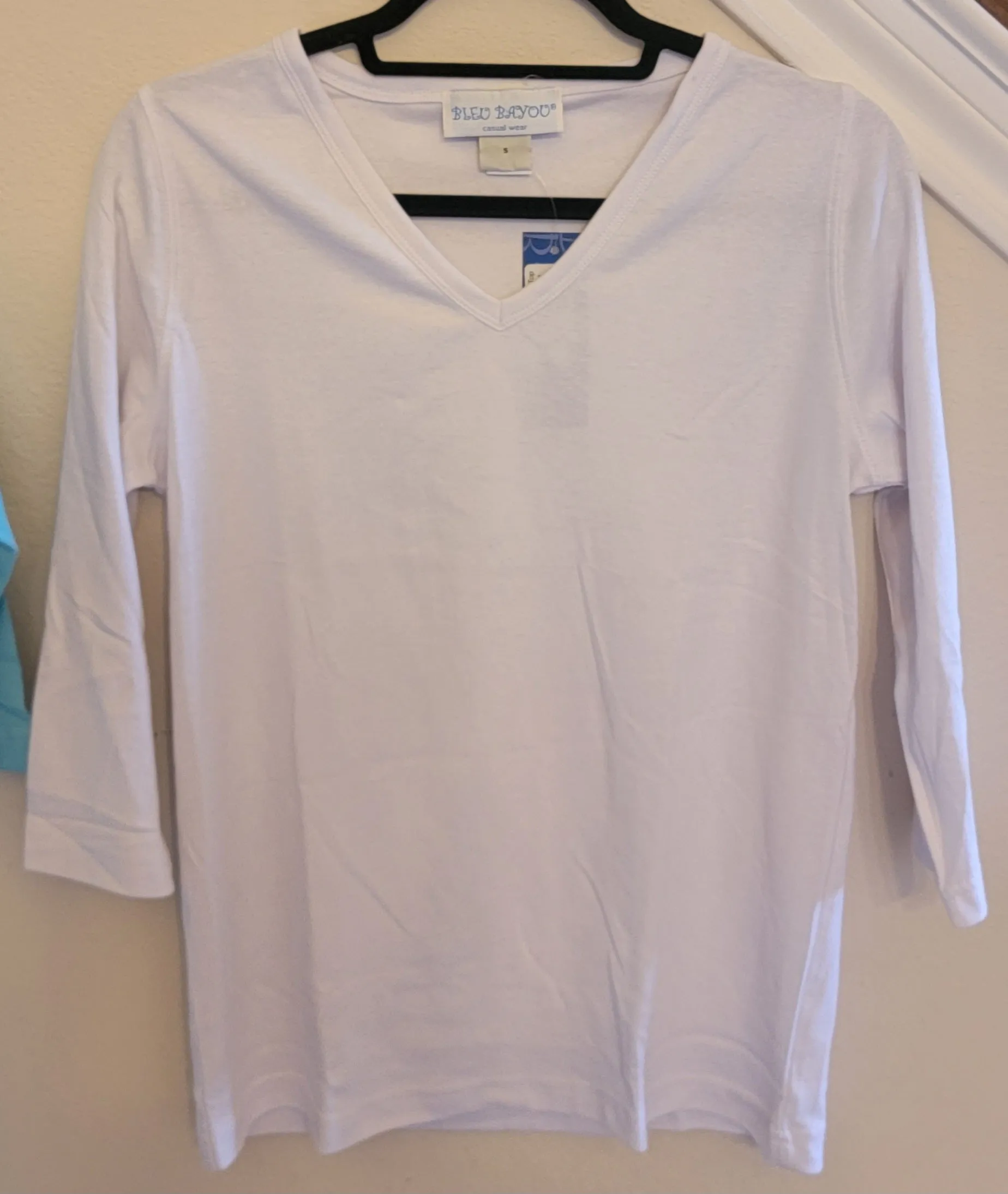 Solid 3/4 Sleeve Top