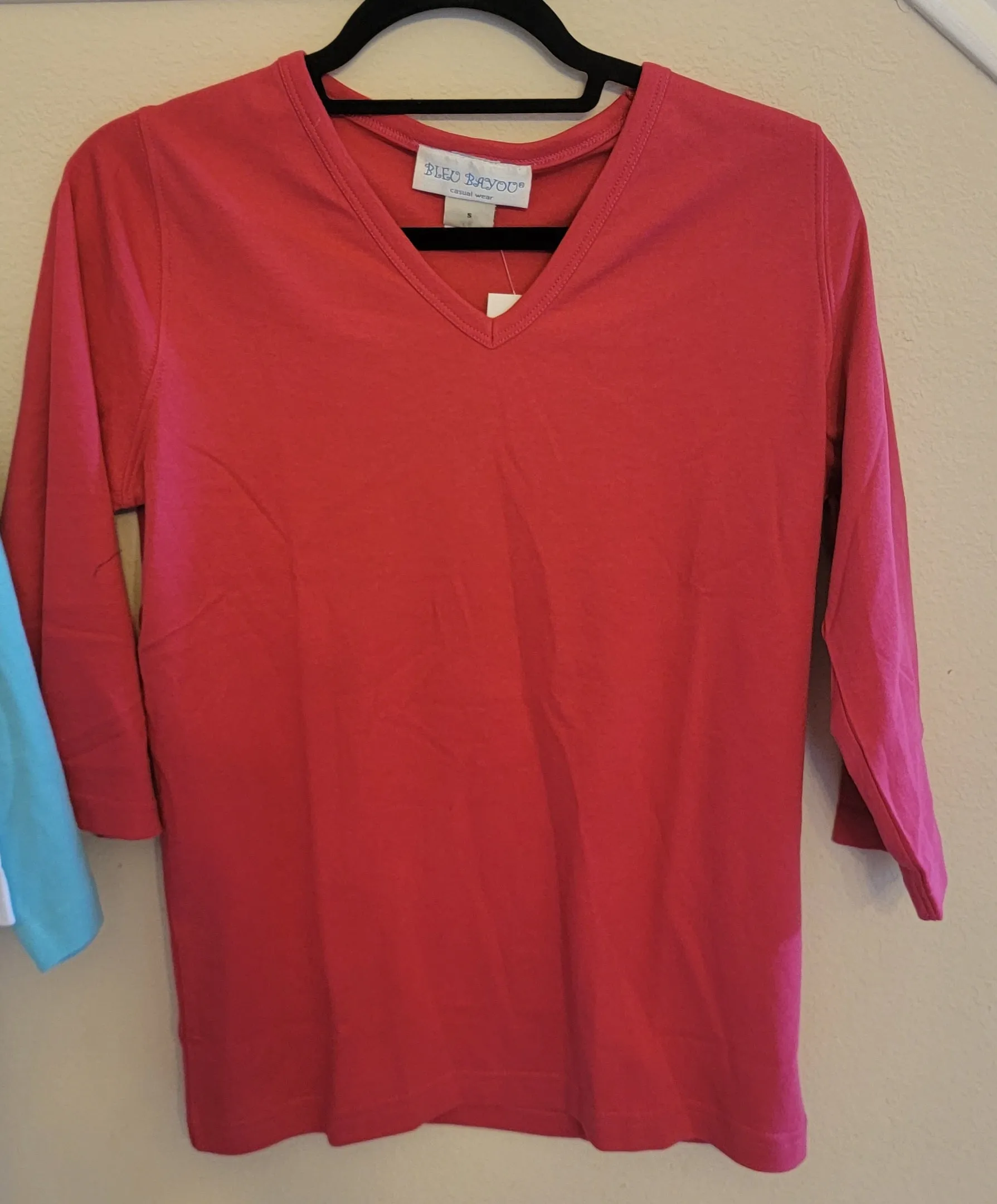 Solid 3/4 Sleeve Top