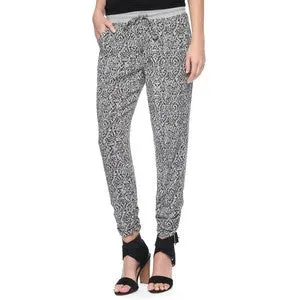 Splendid Paisley Print Track Pant | Black | SALE