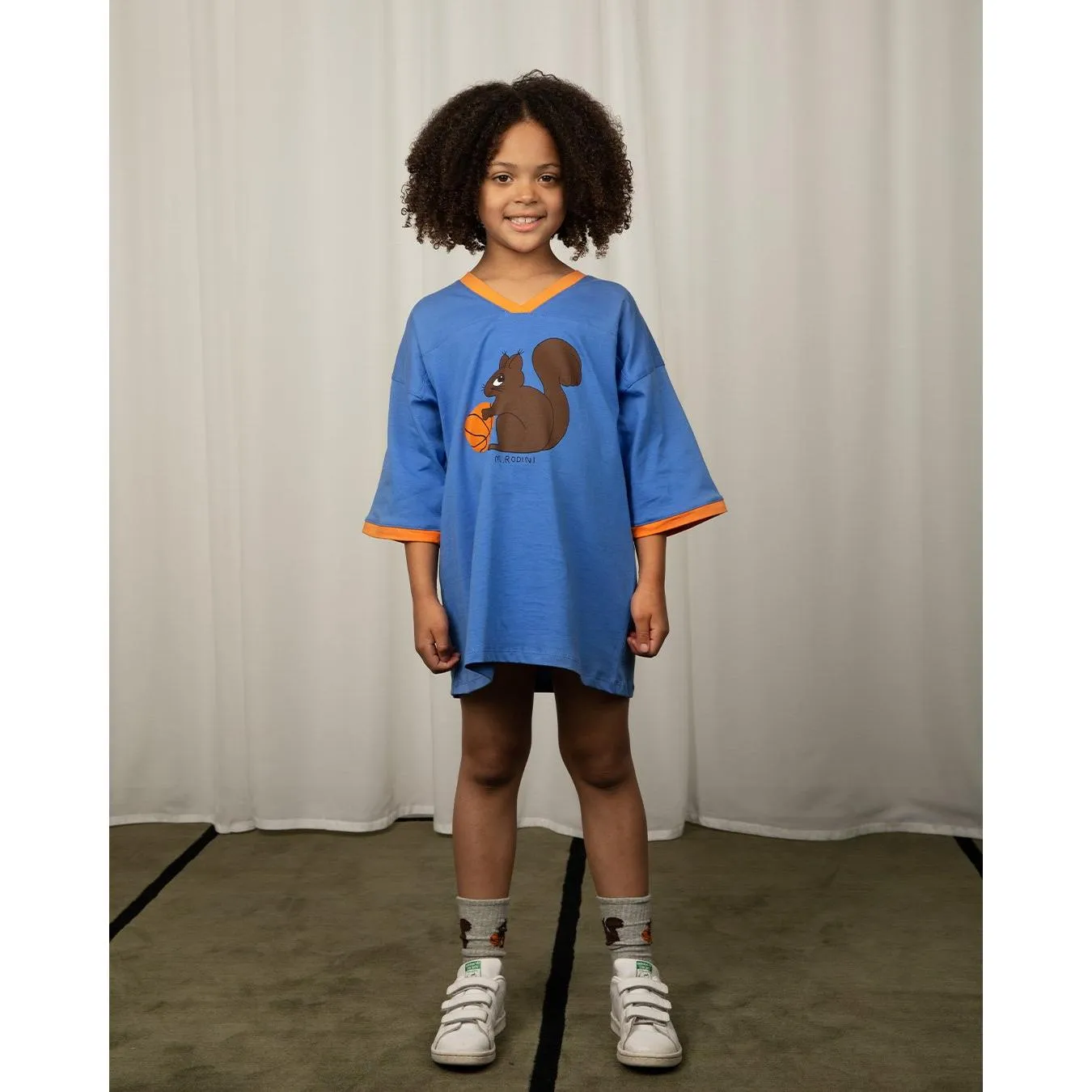 Squirrel Sp Ss Tee Loose Fit - Blue
