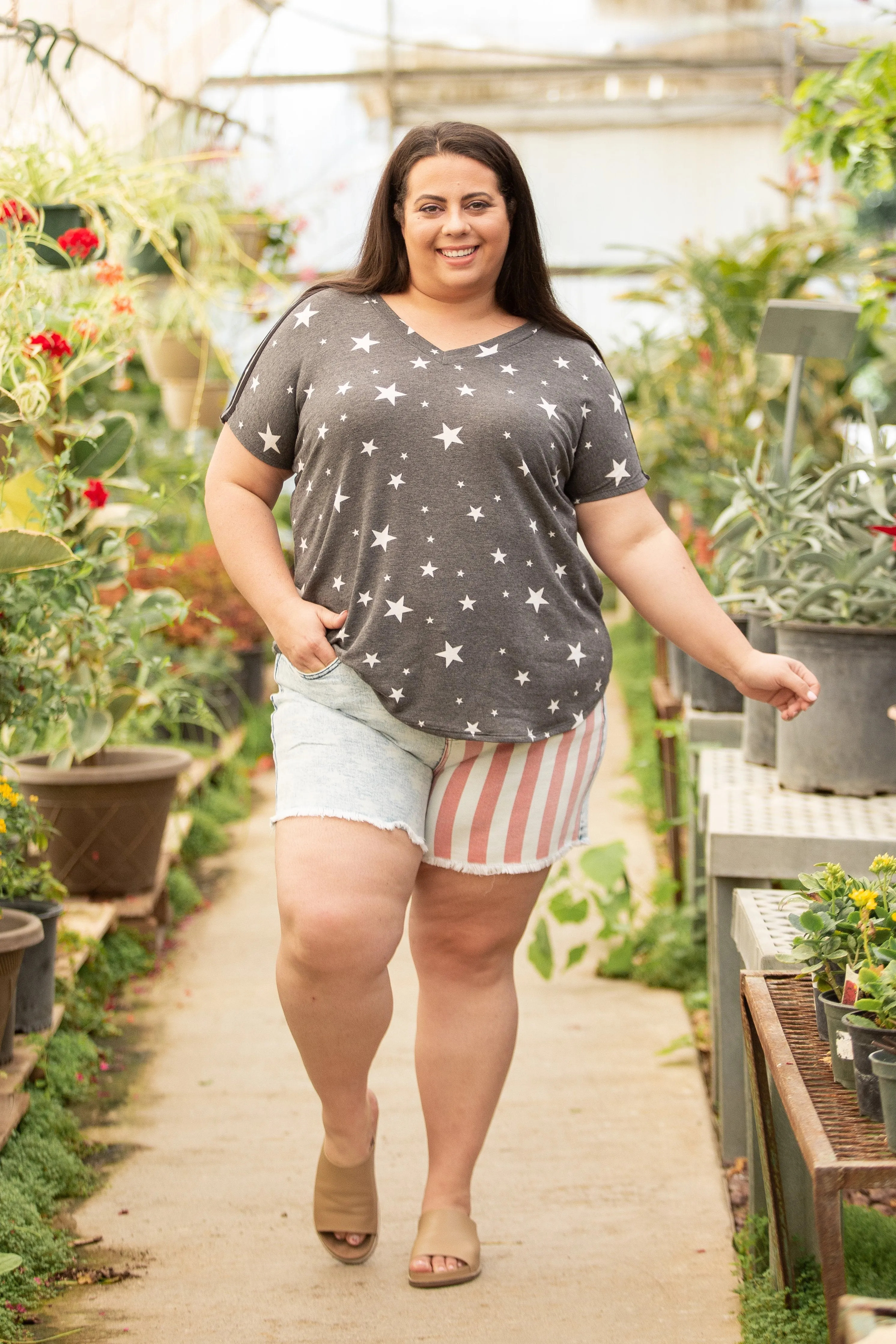 Stars and Stripes Short Sleeve Top
