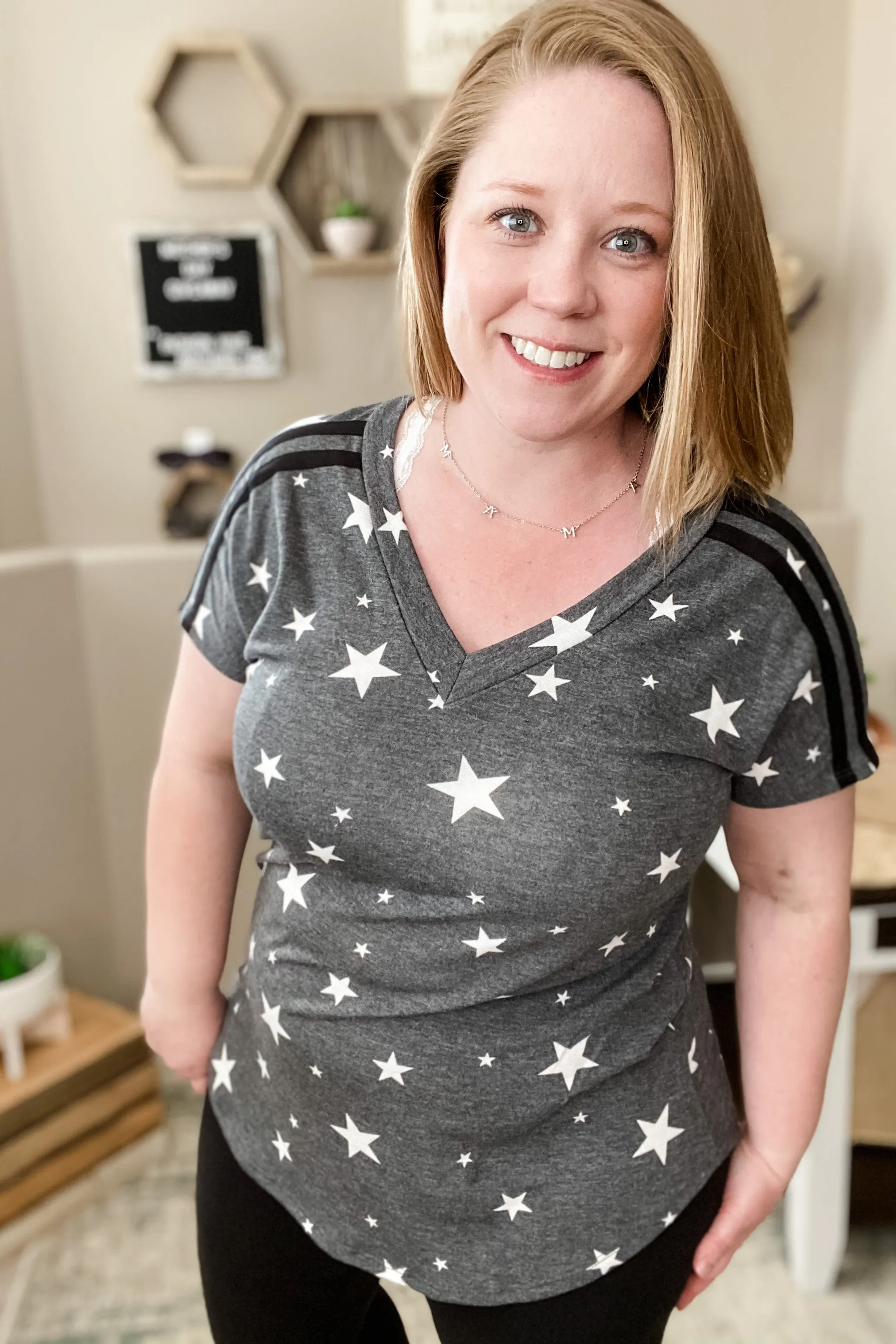Stars and Stripes Short Sleeve Top