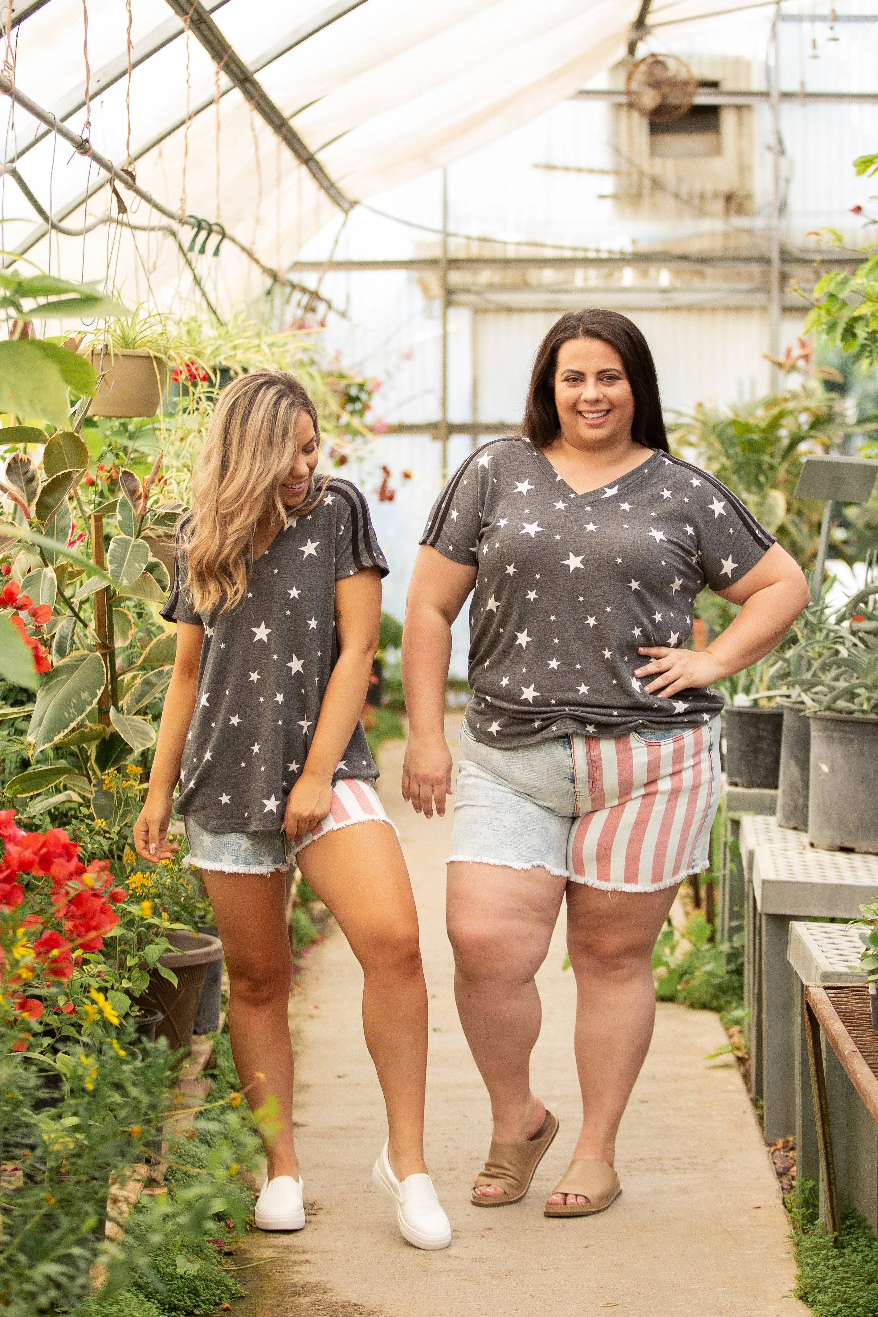 Stars and Stripes Short Sleeve Top