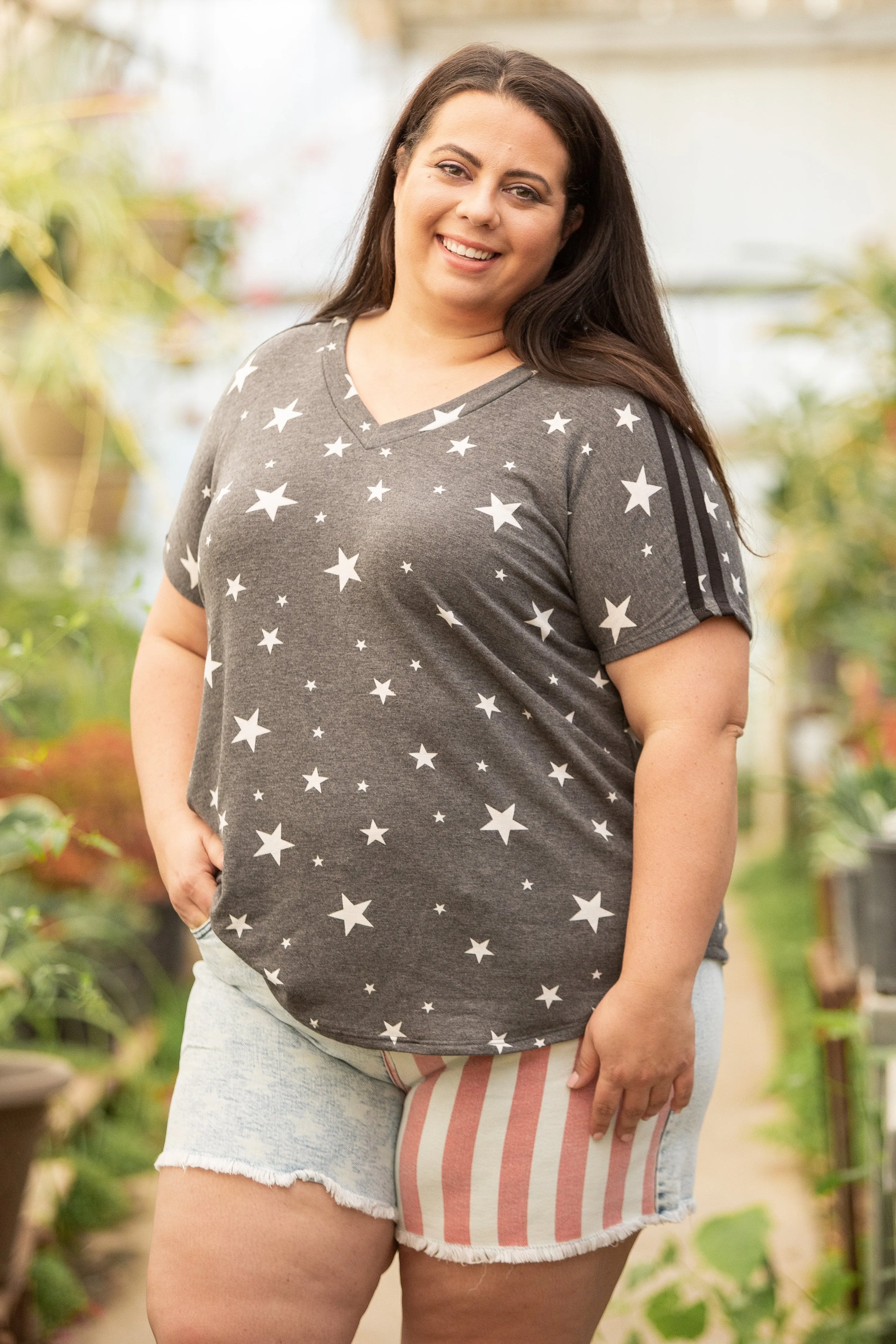 Stars and Stripes Short Sleeve Top