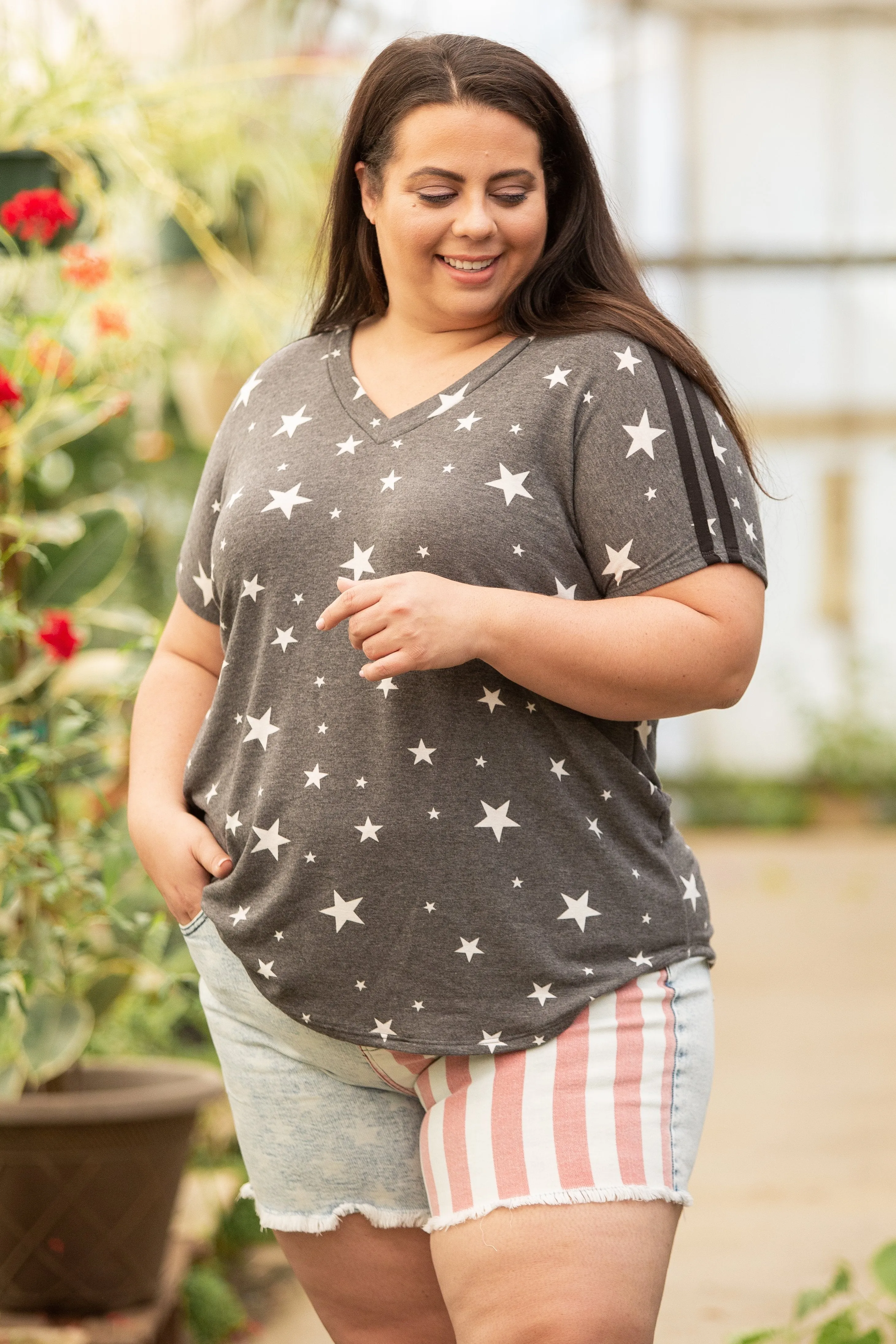 Stars and Stripes Short Sleeve Top