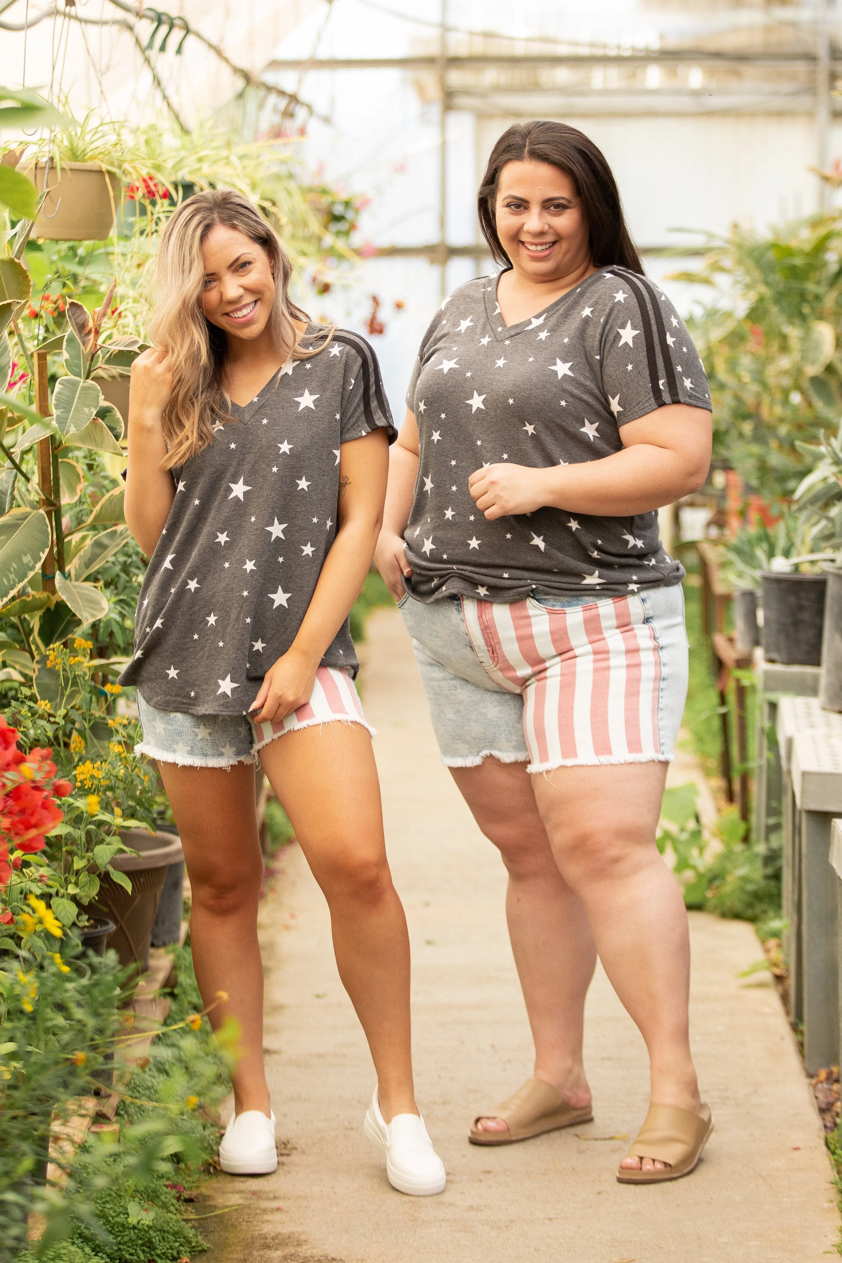 Stars and Stripes Short Sleeve Top