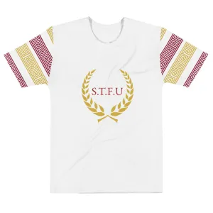 STFU Greek Men's T-shirt - Burgundy & Gold