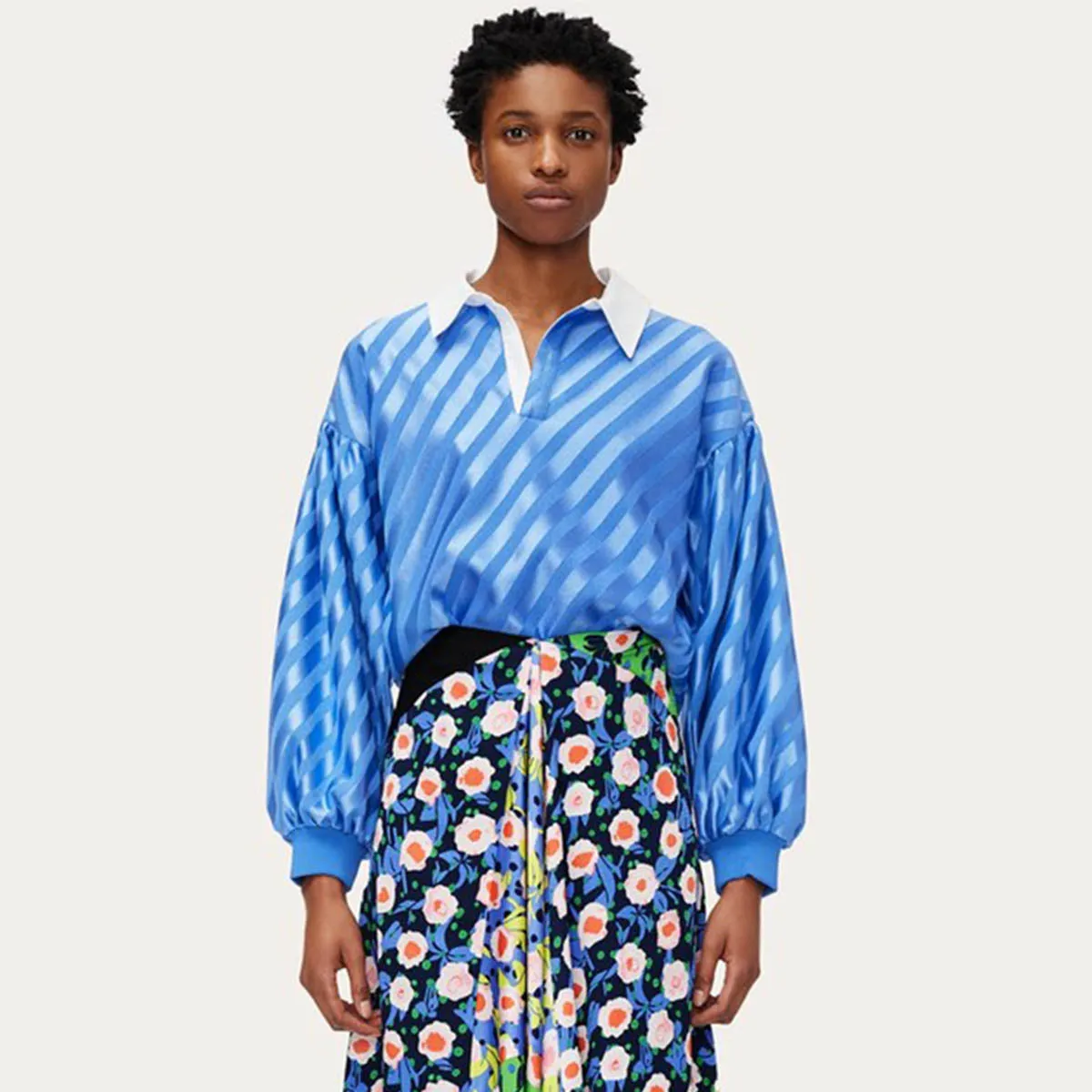 Stine Goya Yousef Blouse Stripes Blue