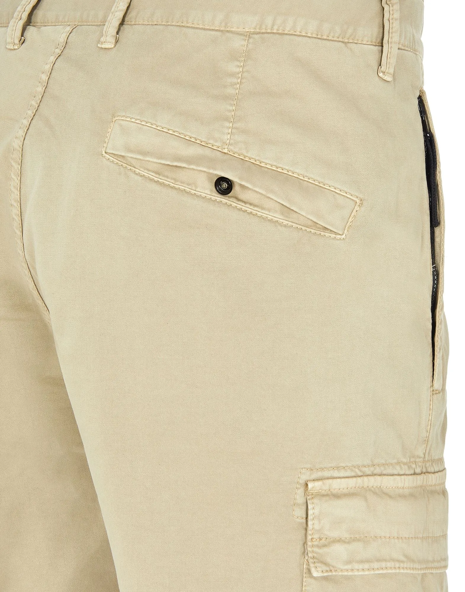 STONE ISLAND STRETCH BROKEN TWIL_ GARMENT DYED 'OLD' TREATMENT  BEIGE