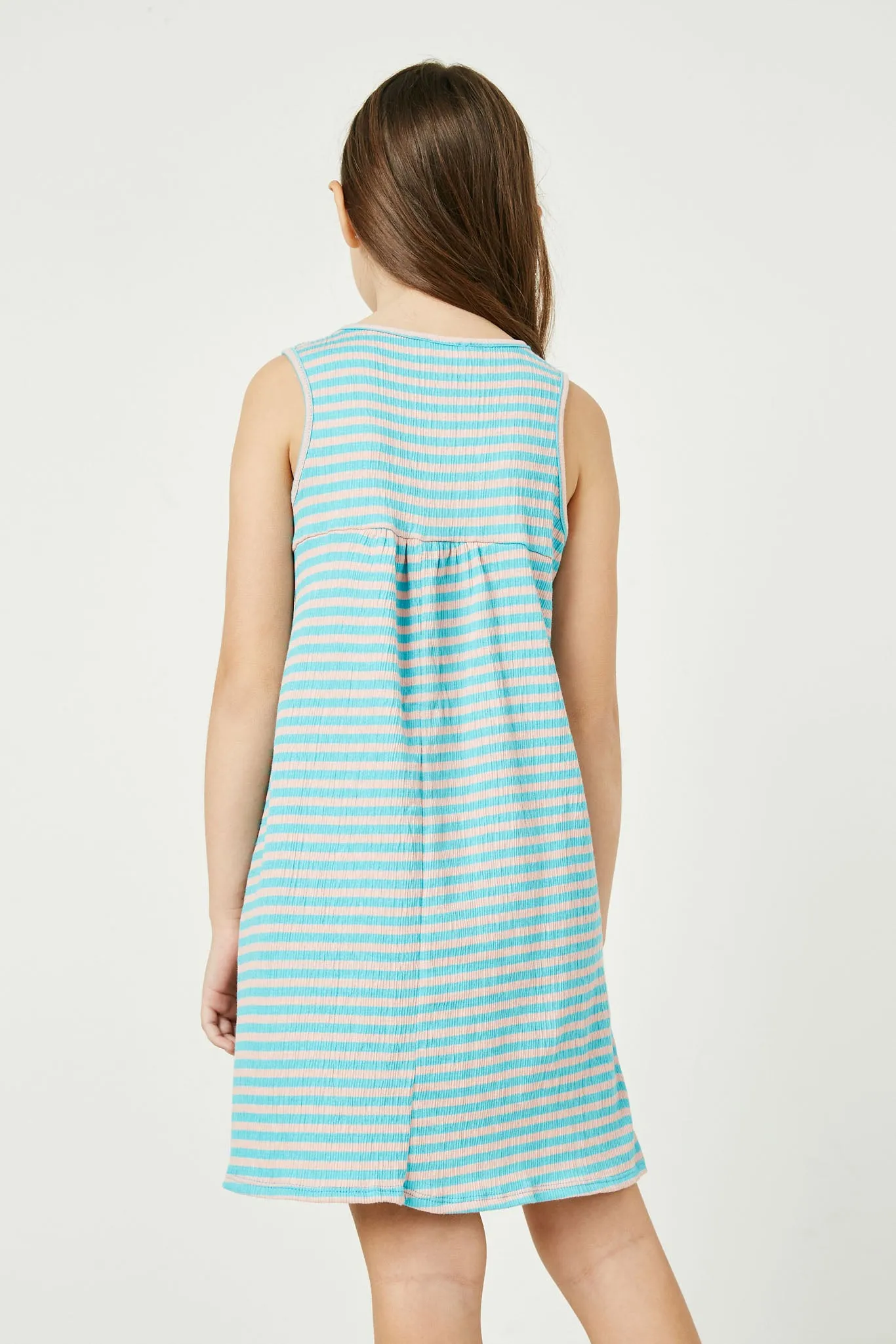 Stripe Babydoll Mini Dress