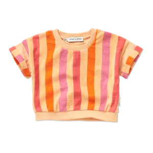 Striped cropped sweatshirt by Sproet & Sprout