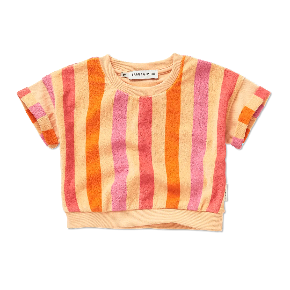 Striped cropped sweatshirt by Sproet & Sprout