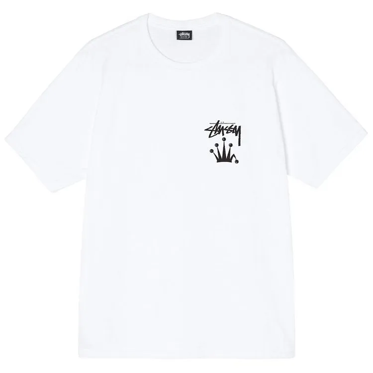 Stussy Stock Crown Logo T-Shirt White