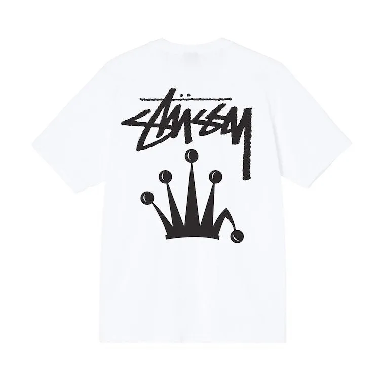 Stussy Stock Crown Logo T-Shirt White