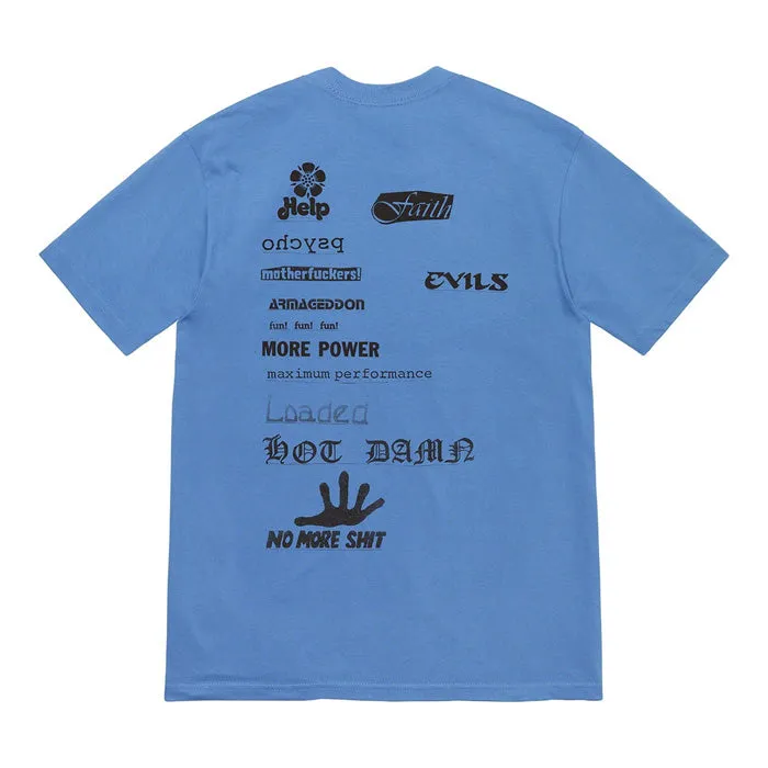 Supreme No More Shit Tee- Dusty Light Royal