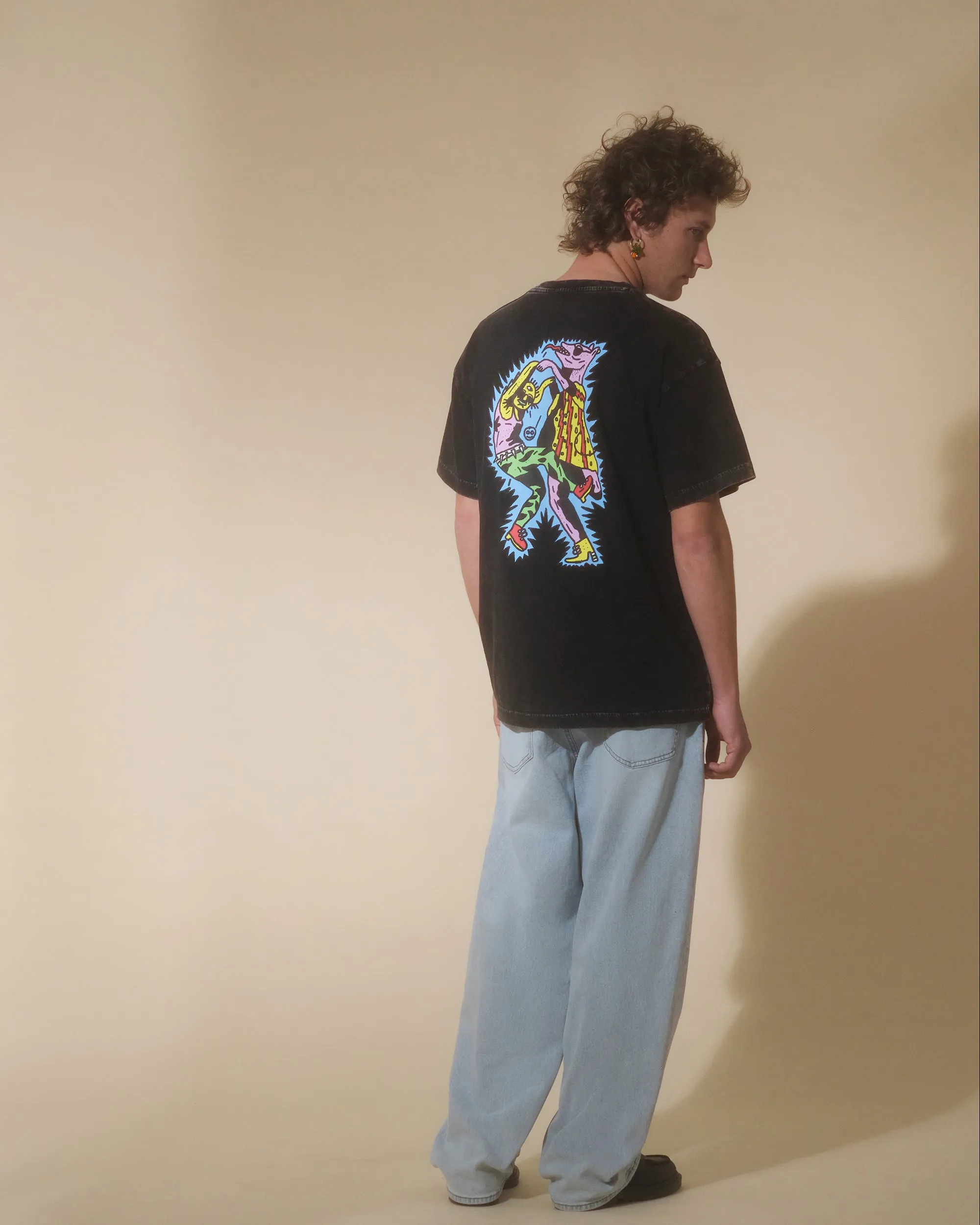 T-shirt Bob Mollema 1 - LIGHT ACID BLACK
