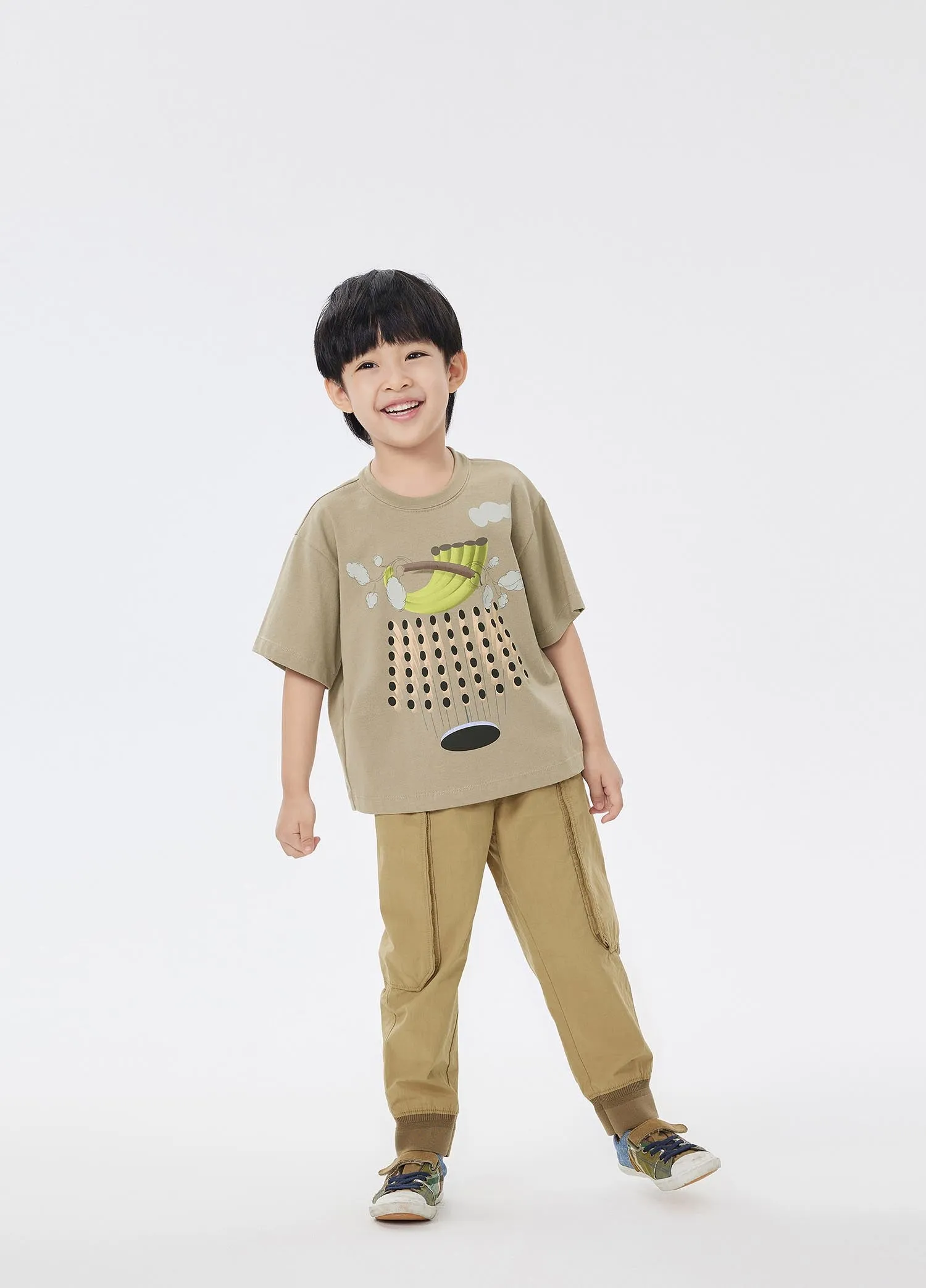 T-Shirt / jnby by JNBY Loose Fit Print Short Sleeve T-Shirt