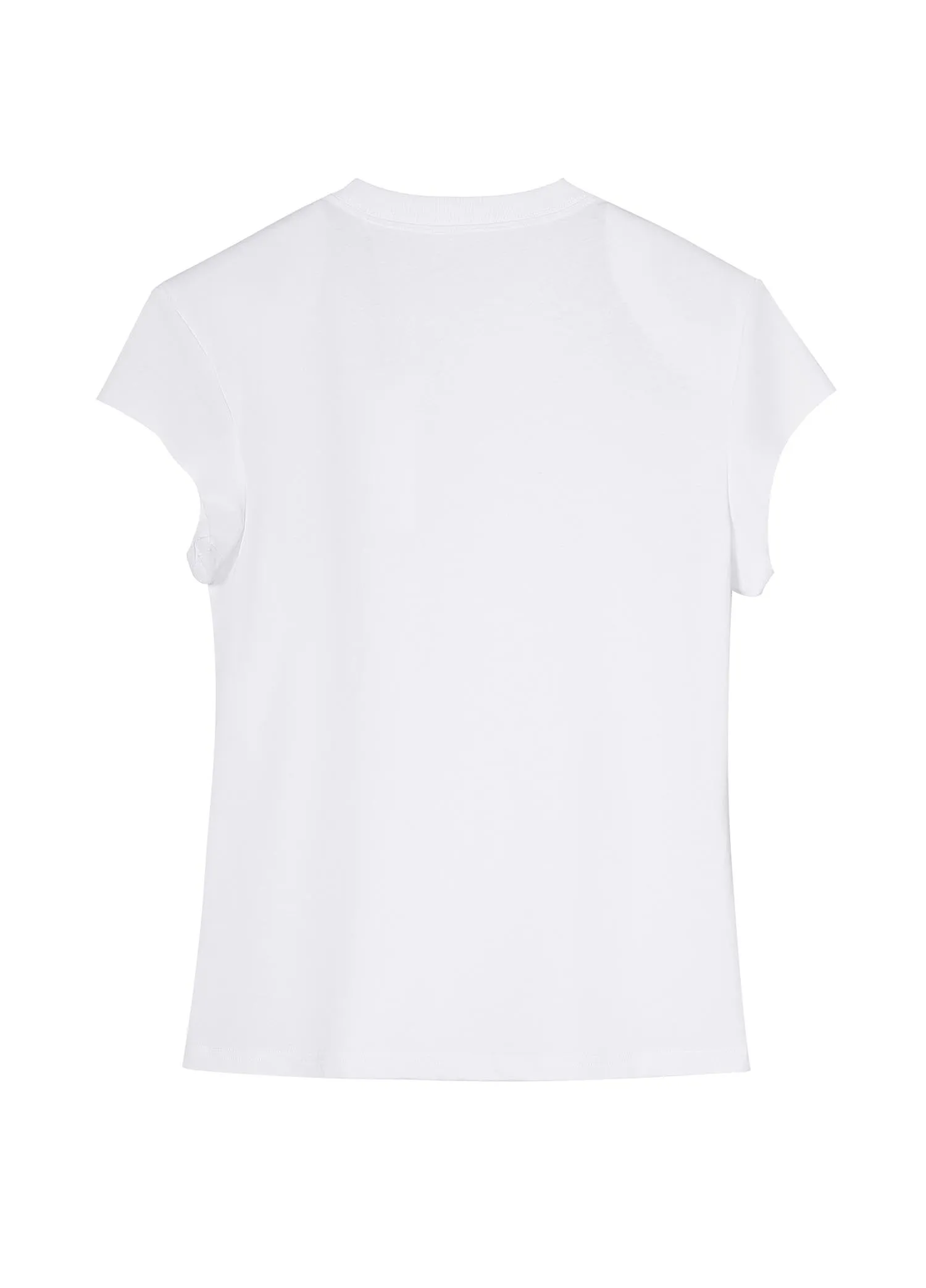 T-Shirt / JNBY Loose Fit Solid Short Sleeve T-Shirt (100% Cotton)