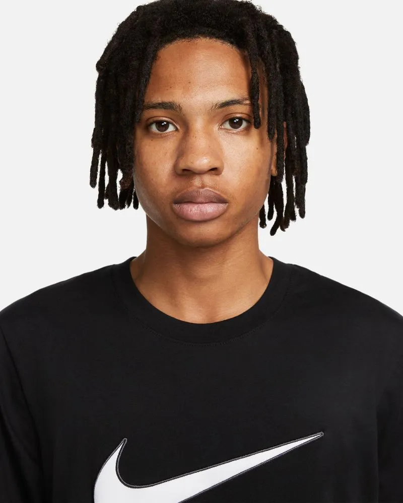 T SHIRT NIKE BIG LOGO MAGLIETTA SPORTSWEAR UOMO NERA