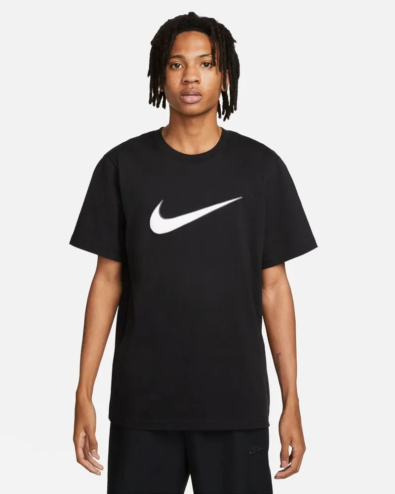 T SHIRT NIKE BIG LOGO MAGLIETTA SPORTSWEAR UOMO NERA