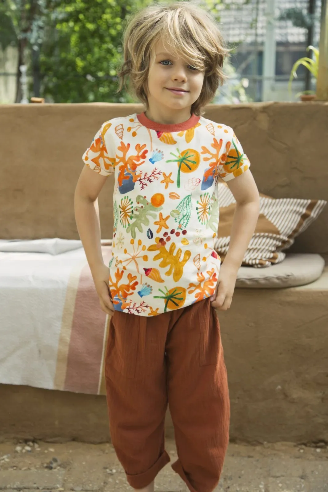 Tapered Pants With Side Pockets