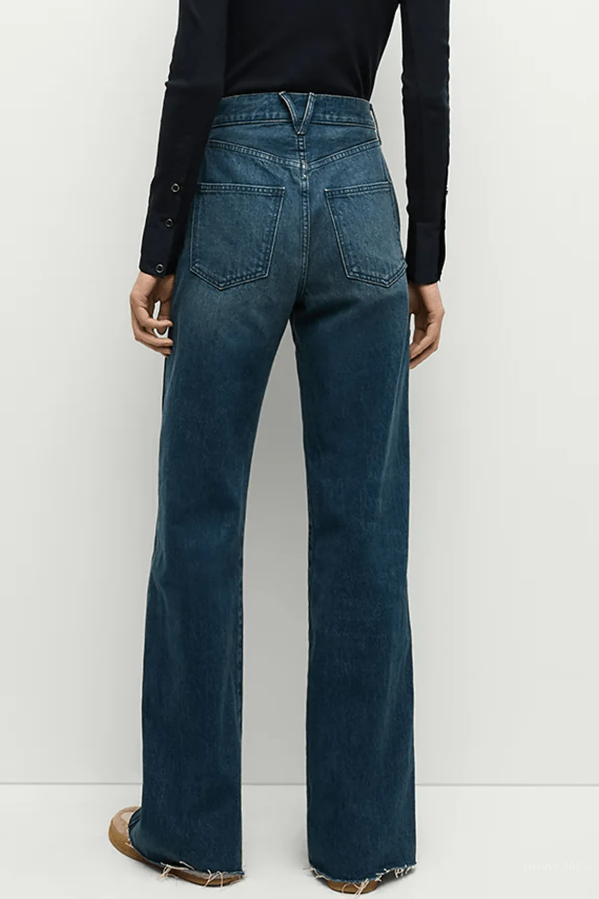 Taylor Slant-Pocket Wide-Leg Jean in Northern Lights