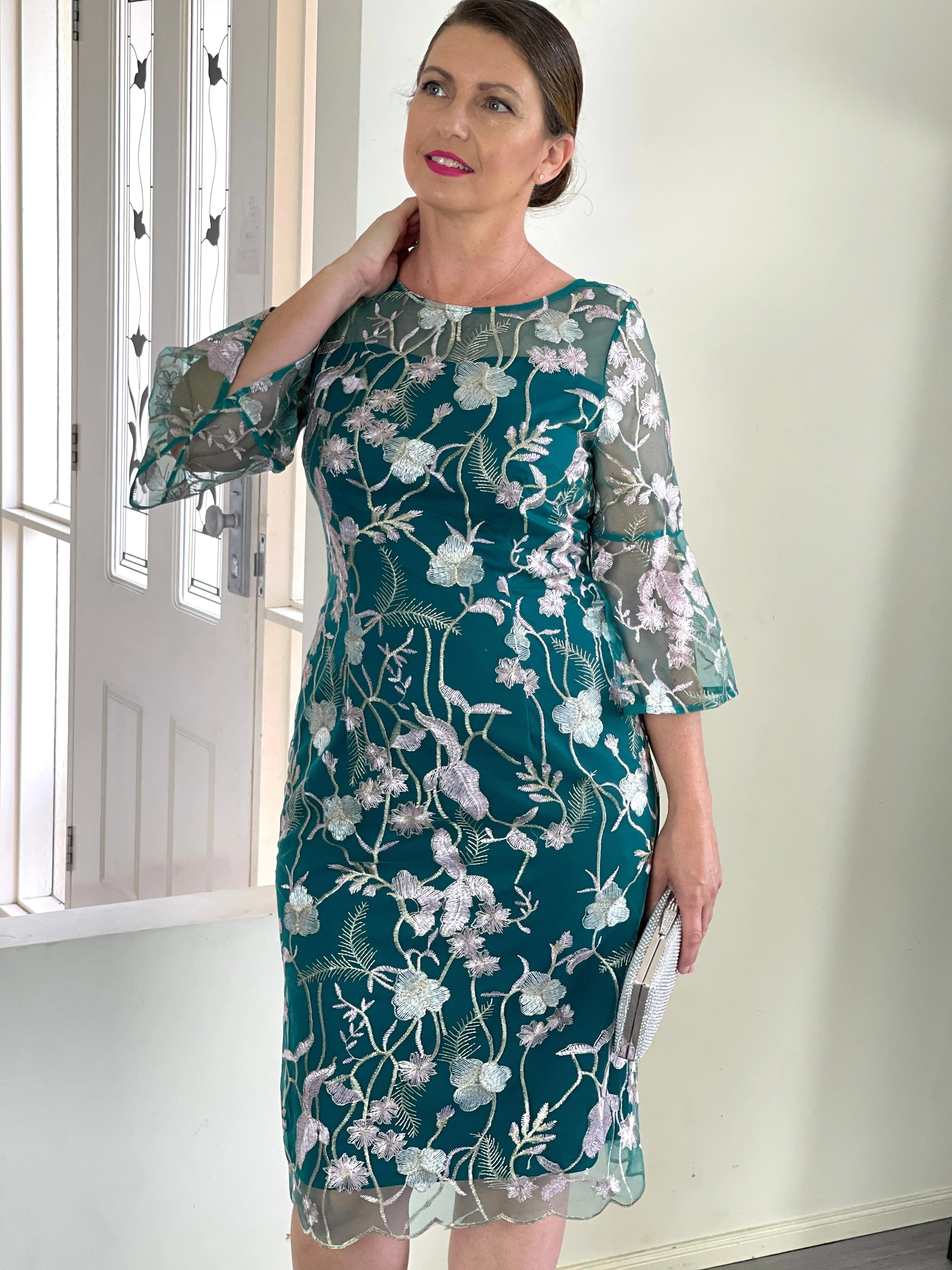 Tearose Emerald Evening Dress