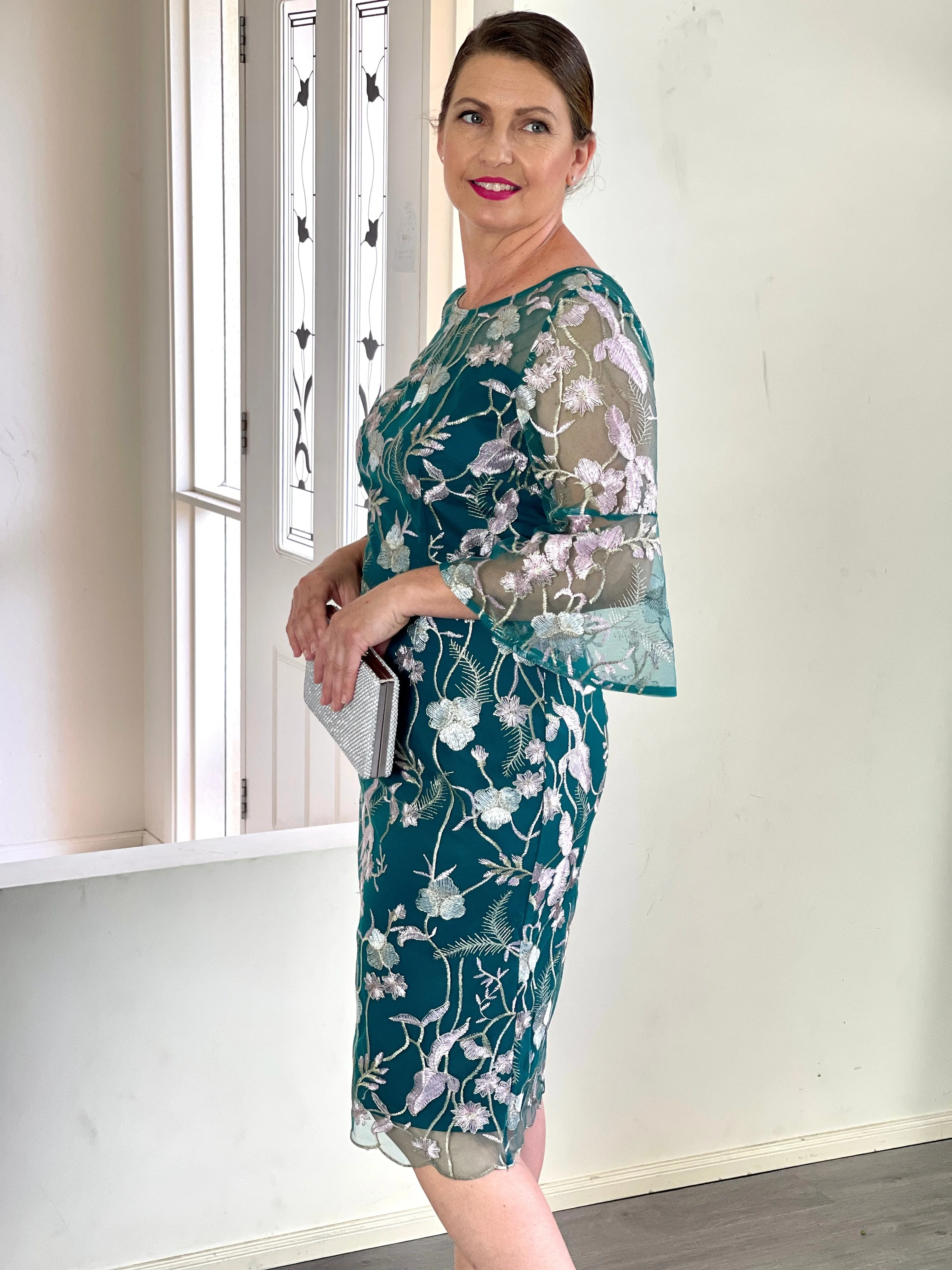 Tearose Emerald Evening Dress