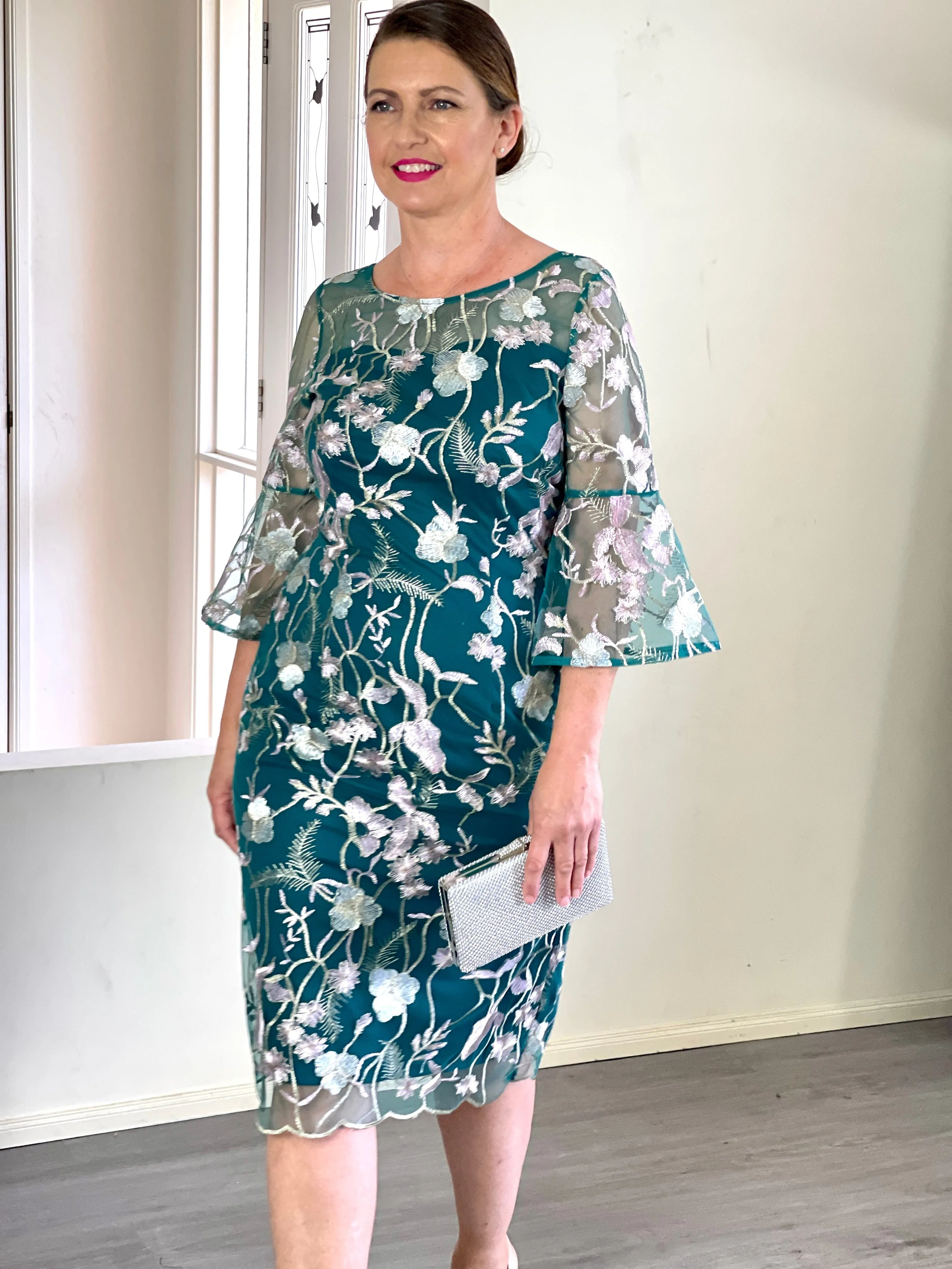 Tearose Emerald Evening Dress