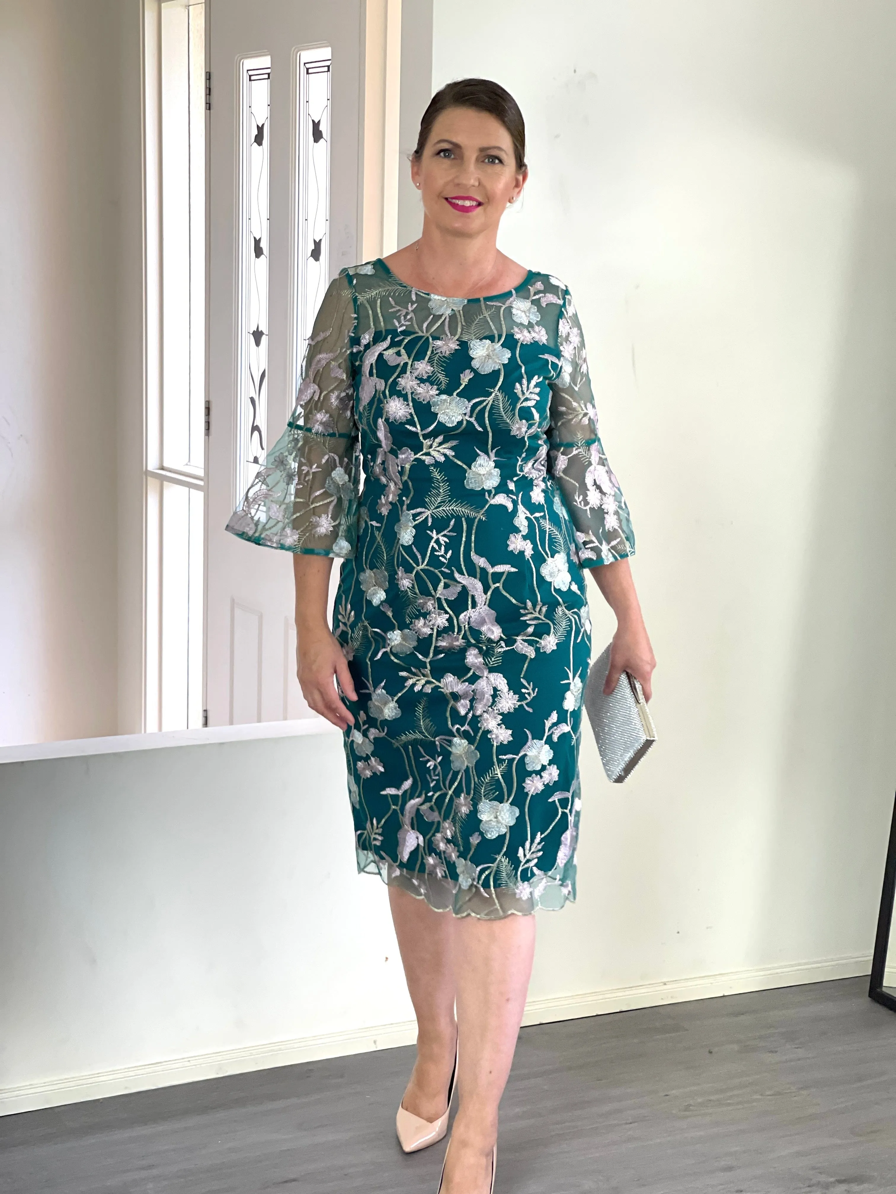 Tearose Emerald Evening Dress