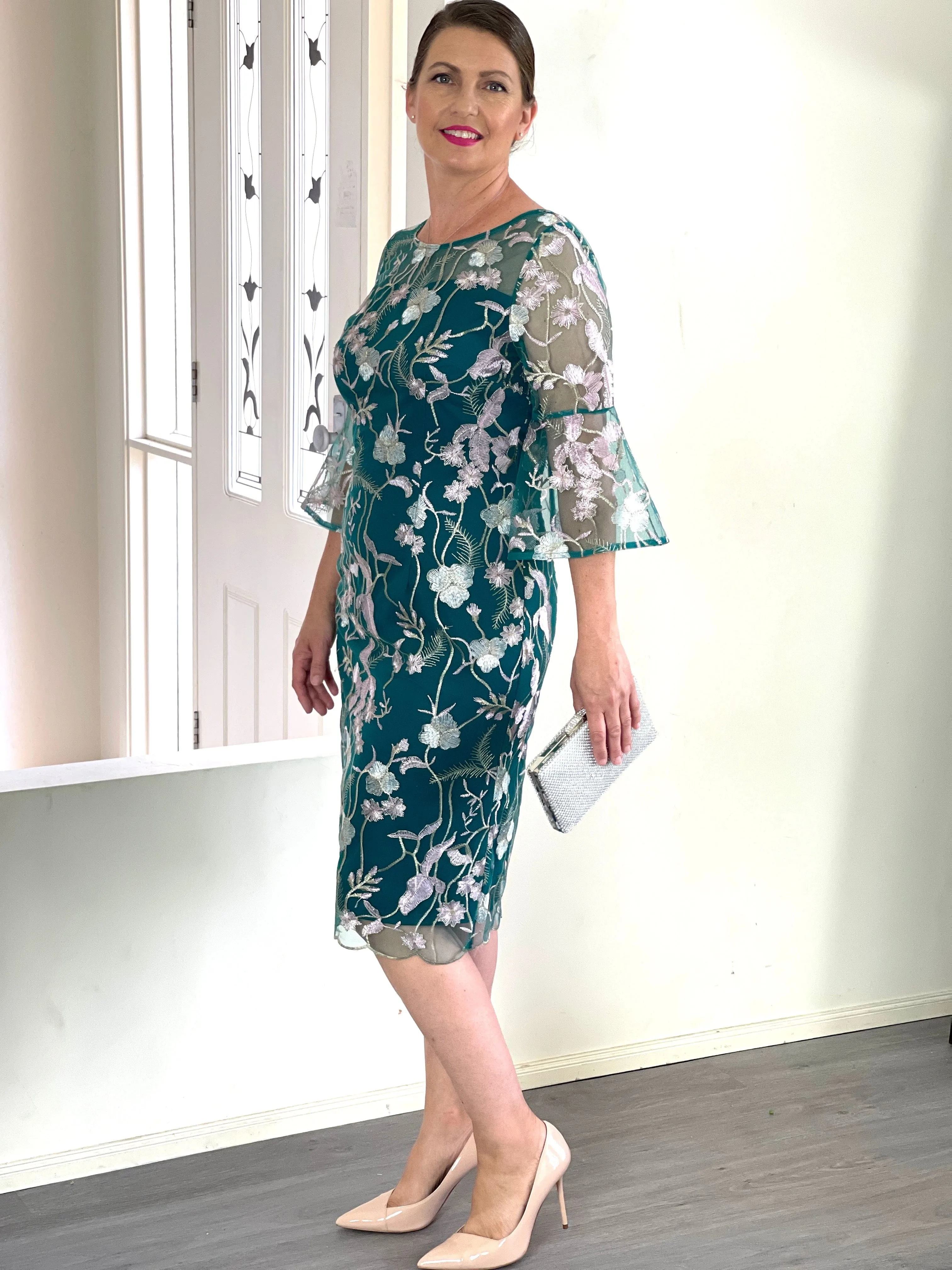 Tearose Emerald Evening Dress