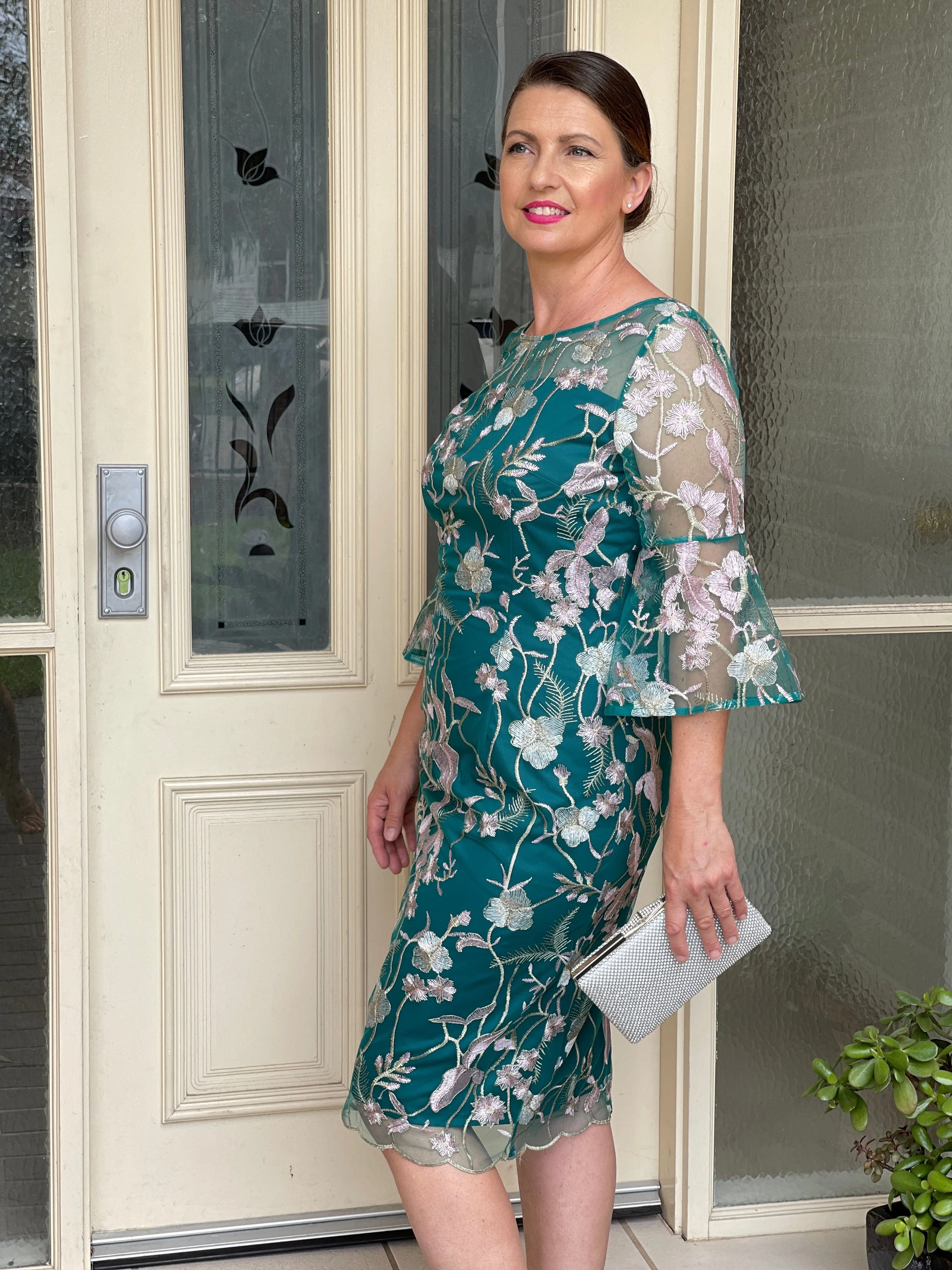 Tearose Emerald Evening Dress