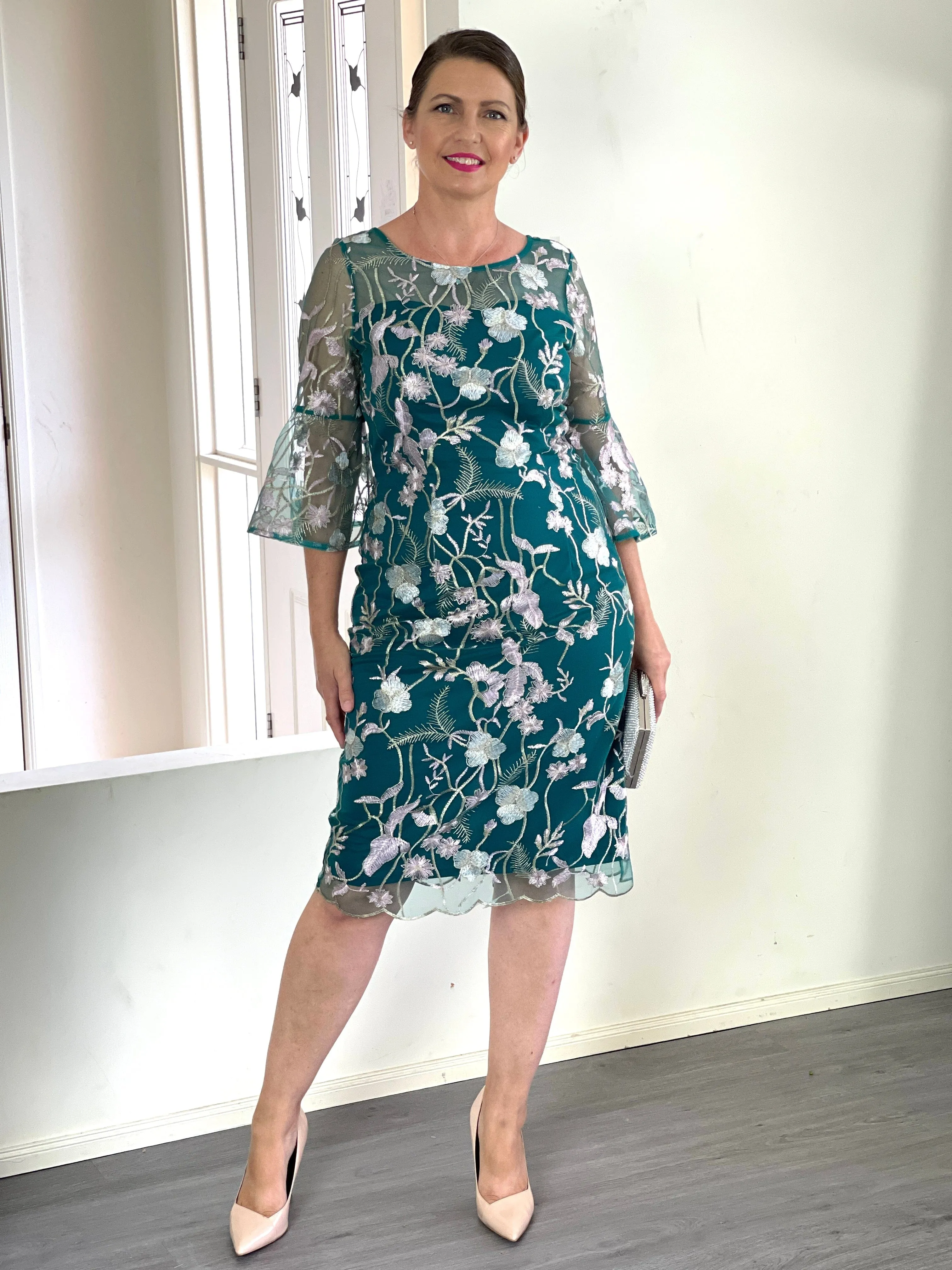 Tearose Emerald Evening Dress