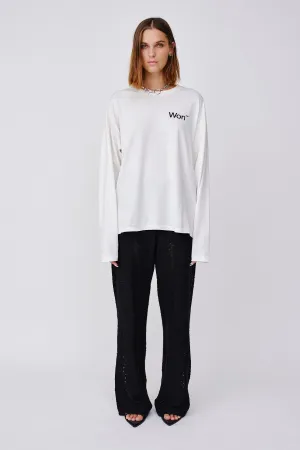 The Staff Tee LS W - White