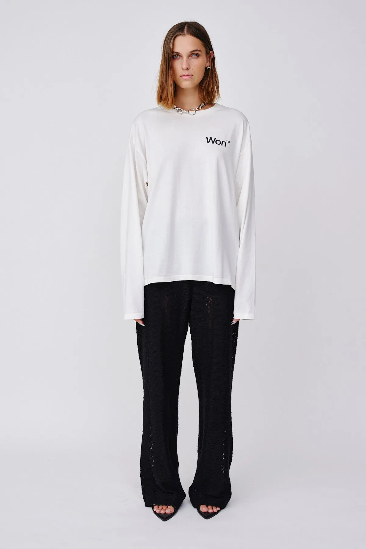 The Staff Tee LS W - White