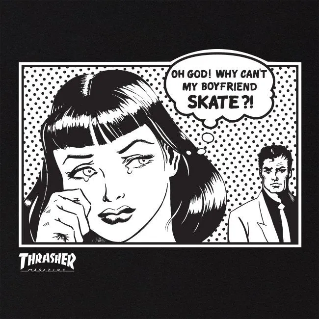 Thrasher - Boyfriend Mens Tee Black