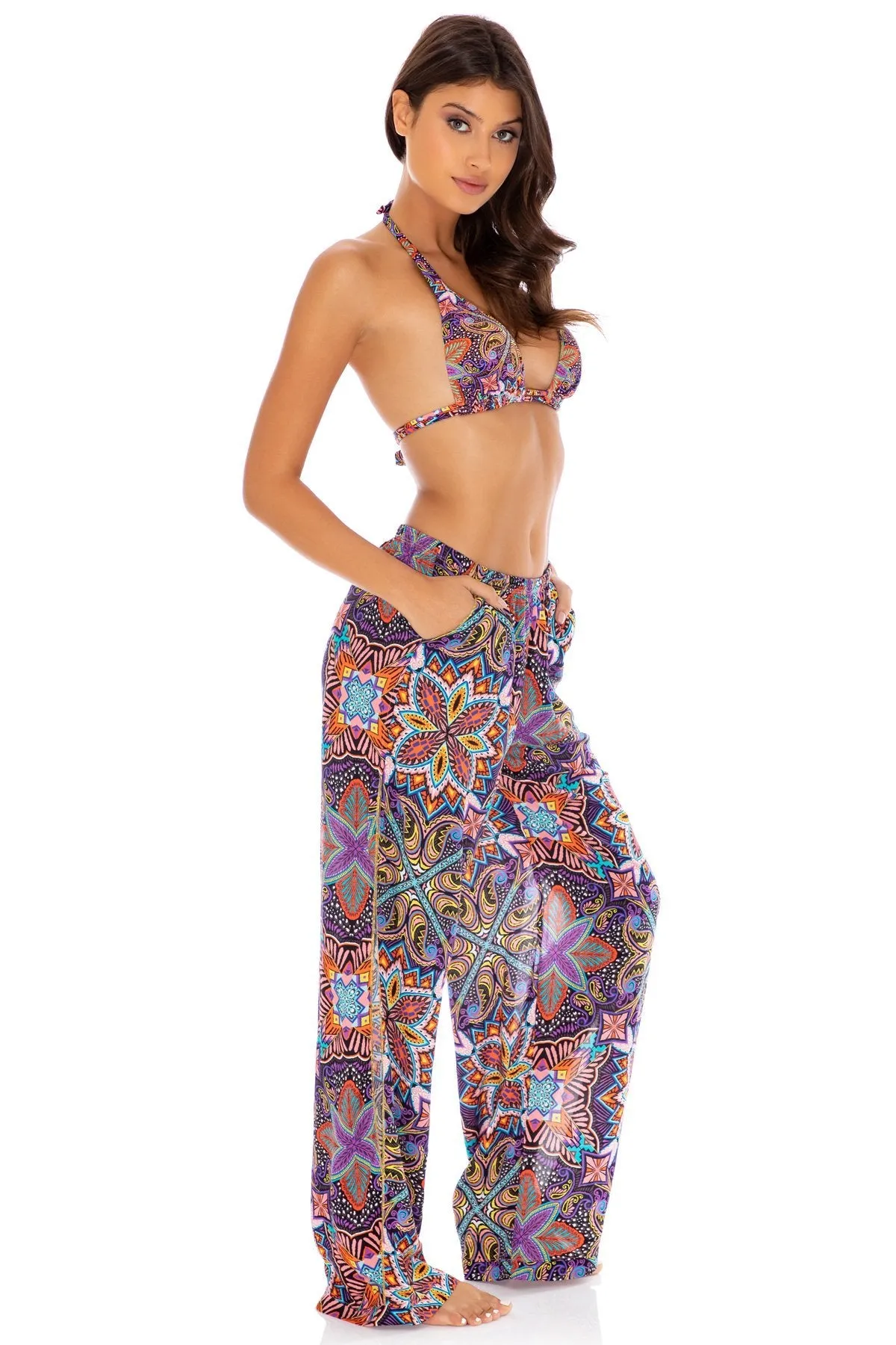TIKI BABE - Split Side Wide Leg Pant