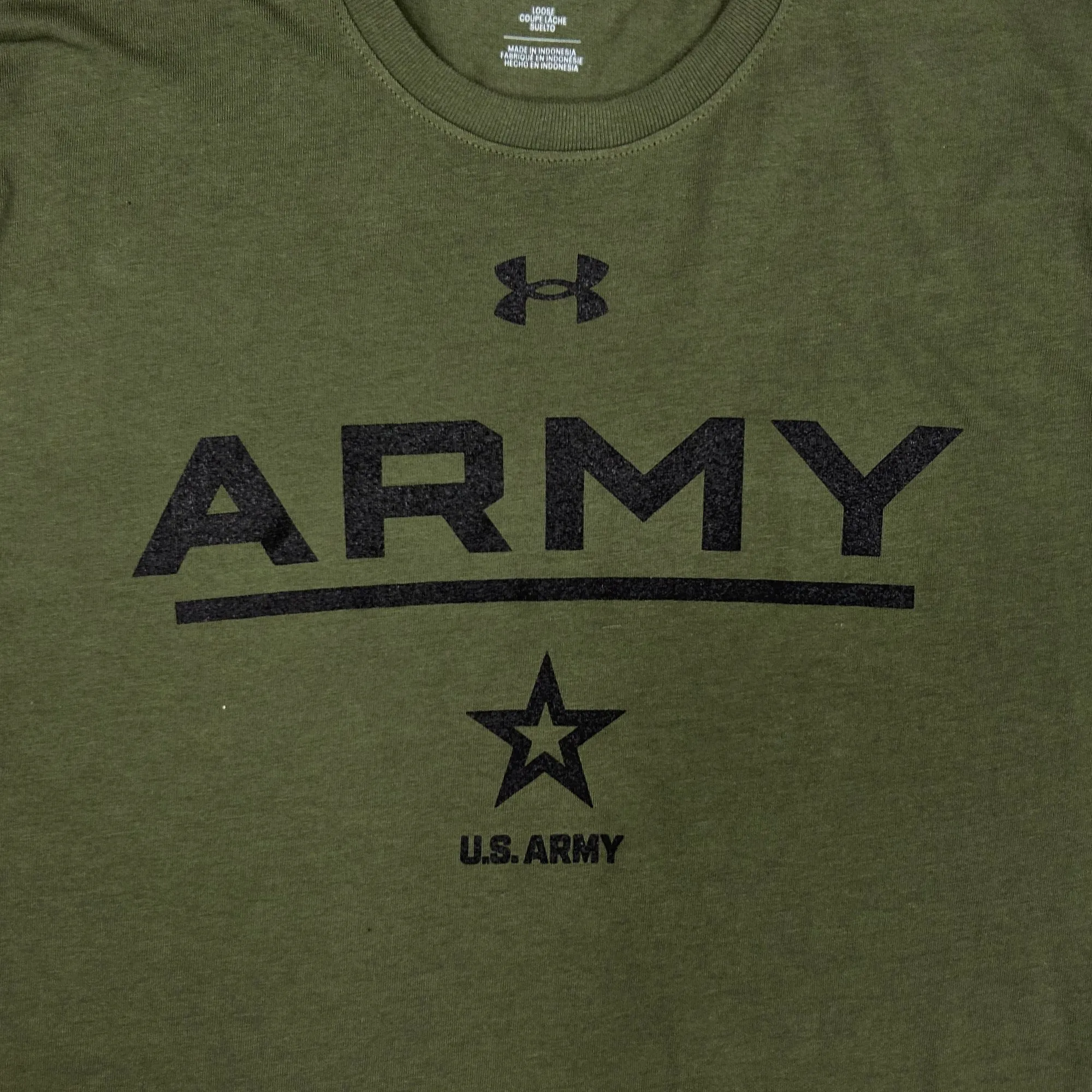 U.S. Army Star Under Armour Performance Cotton T-Shirt (OD Green)