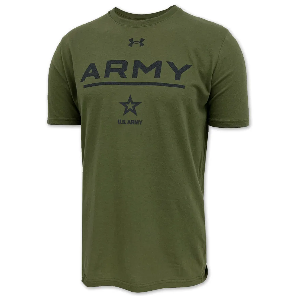 U.S. Army Star Under Armour Performance Cotton T-Shirt (OD Green)