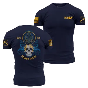 USN - Men's Semper Fortis T-Shirt - Navy