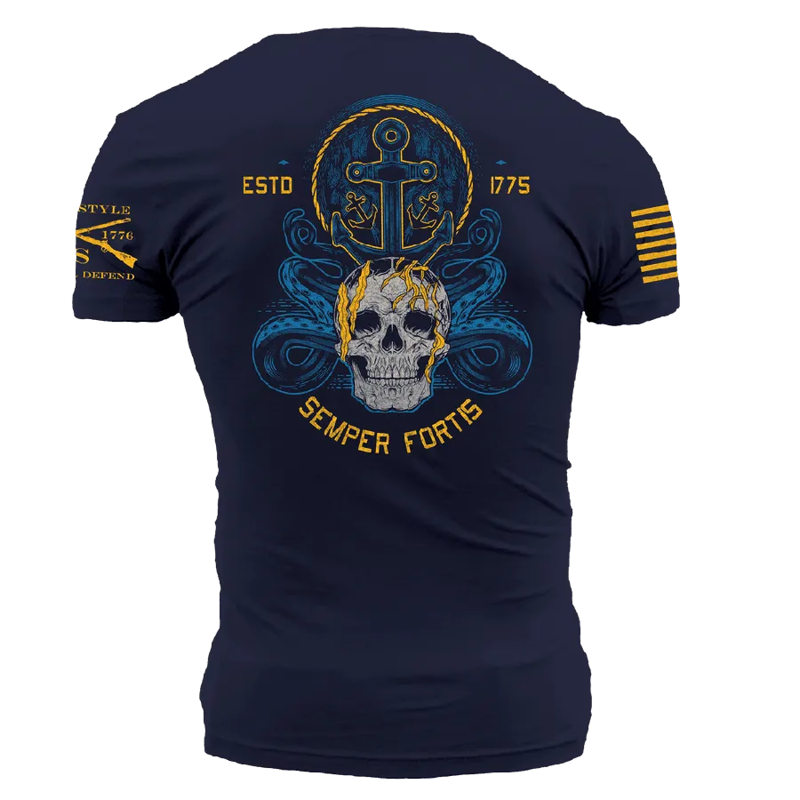 USN - Men's Semper Fortis T-Shirt - Navy