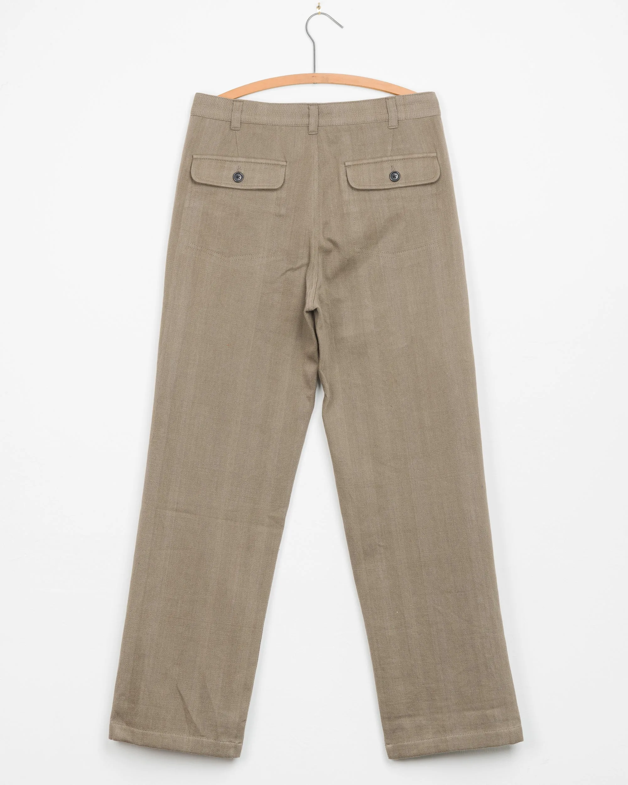 Veda Pant in Cement Twill