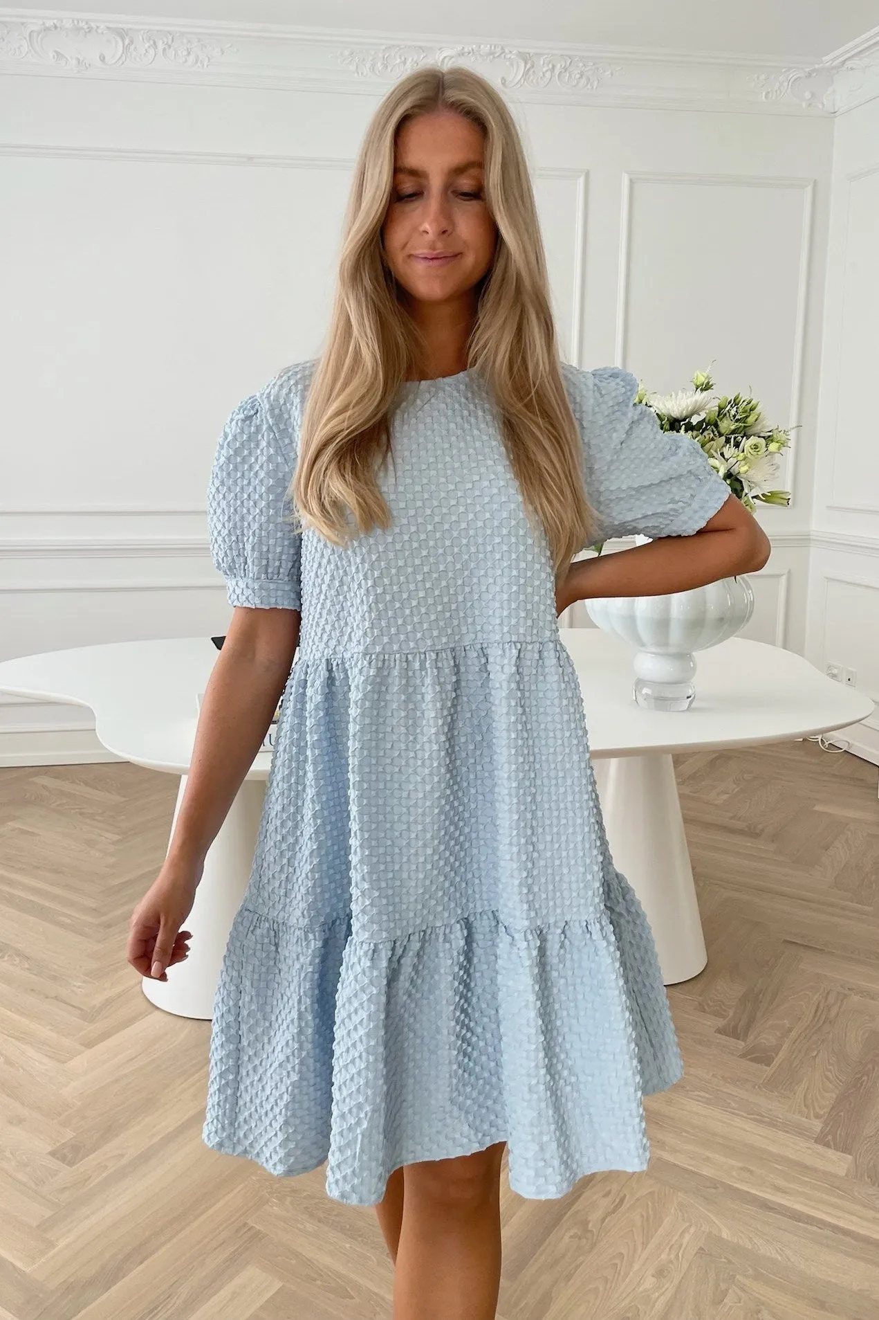 VilmaIC Kjole - Bubble Blå