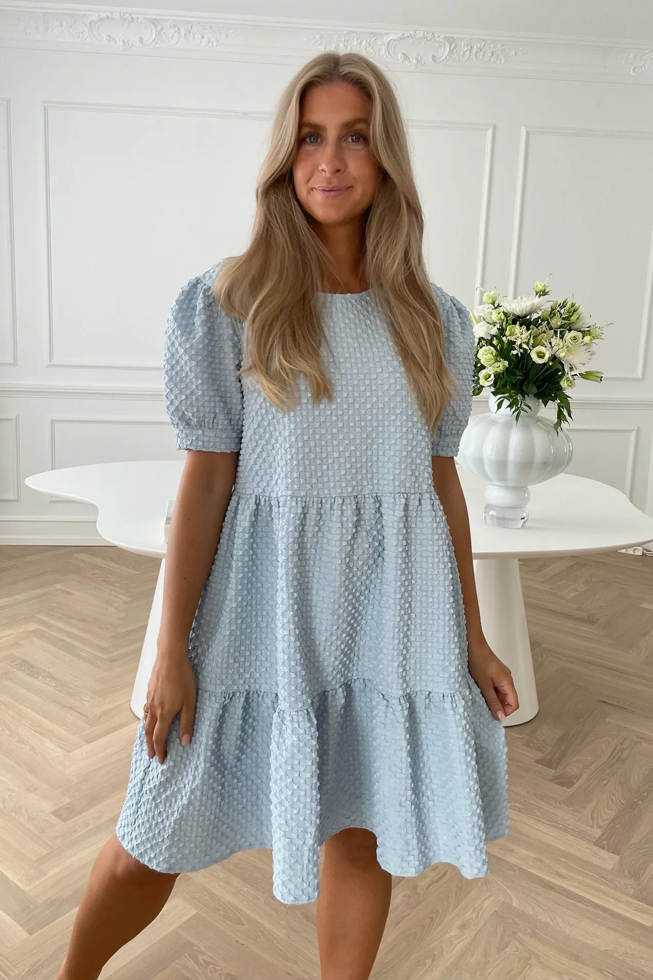 VilmaIC Kjole - Bubble Blå
