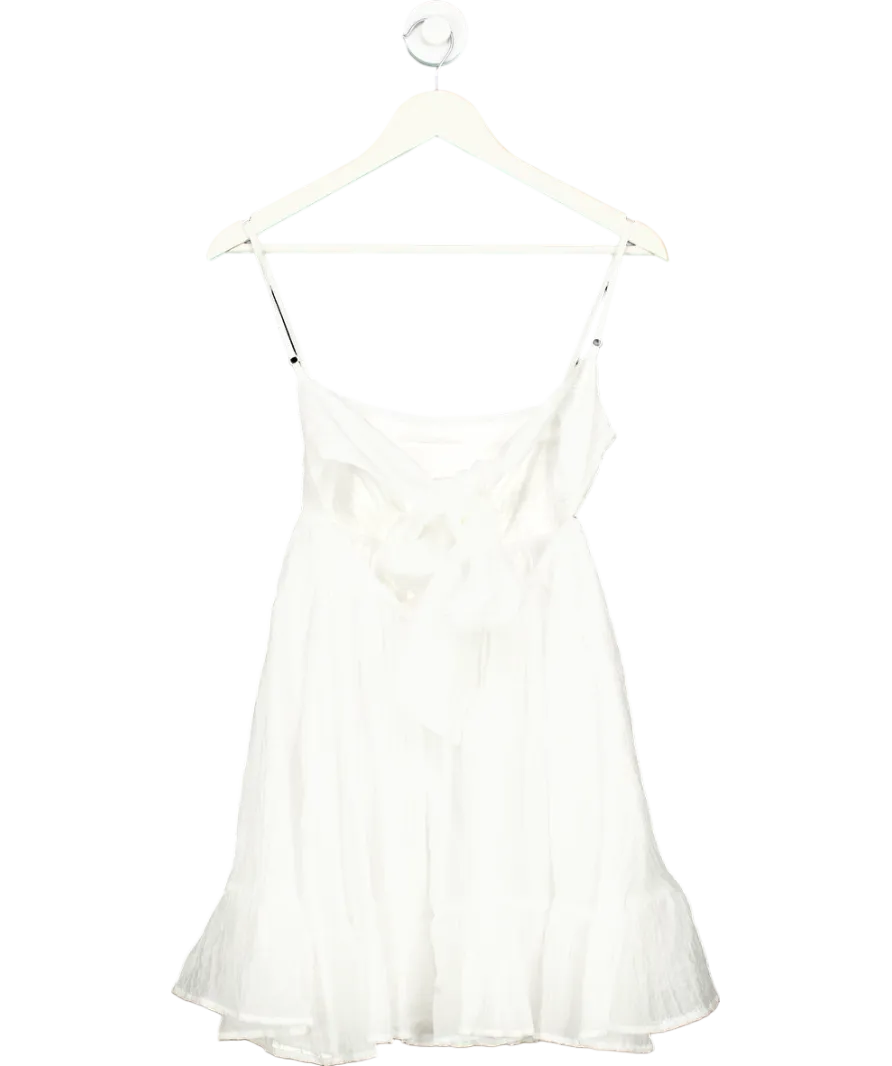 White Fox Rolling Tides Mini Dress White UK XS
