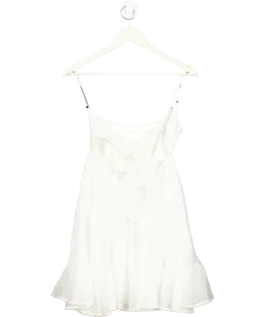 White Fox Rolling Tides Mini Dress White UK XS