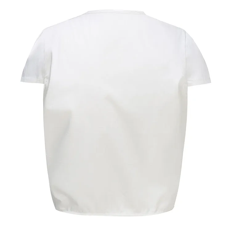 White Tie Crop Top