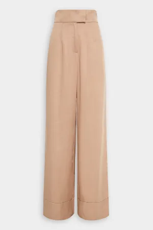Wide Leg Pants in Nutmeg