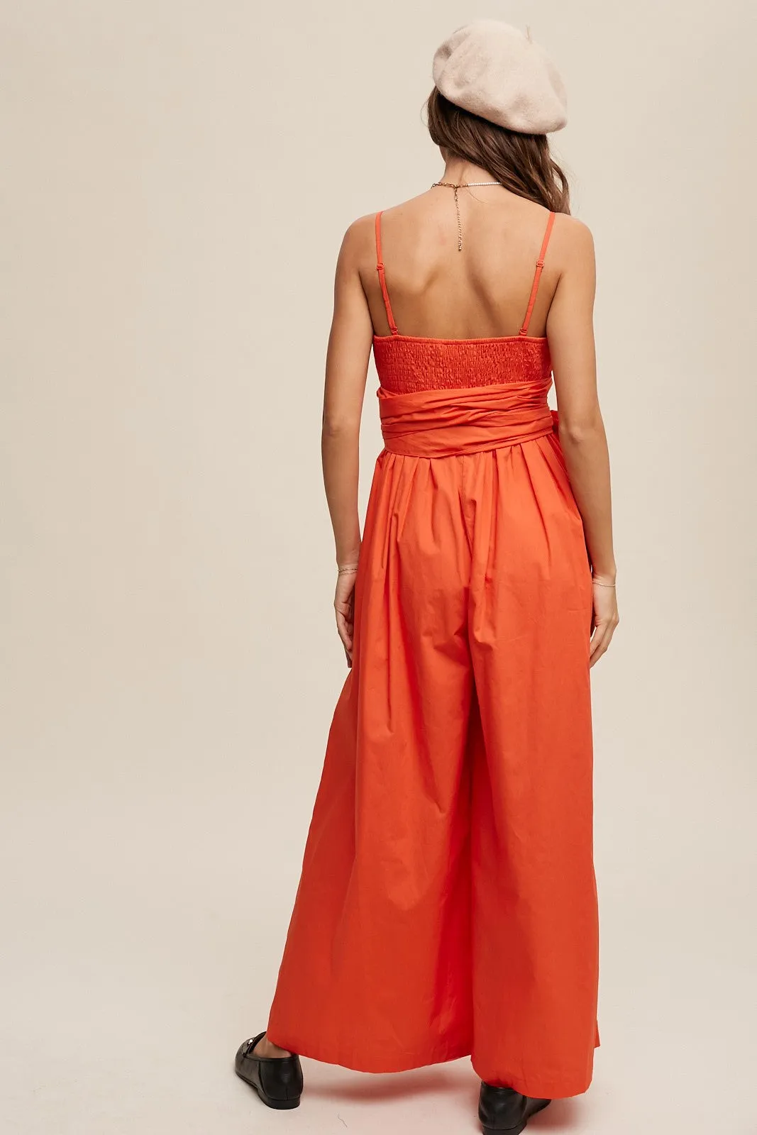 Wrap Around Wide Pant Jumpsuit