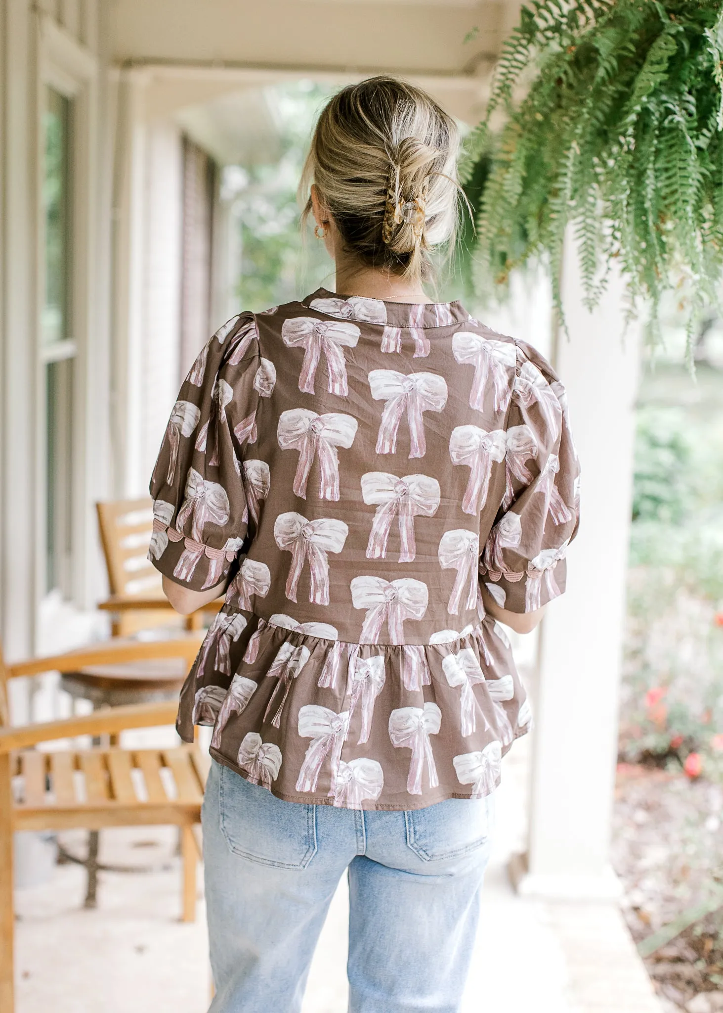 XZ Watercolor Bow Top